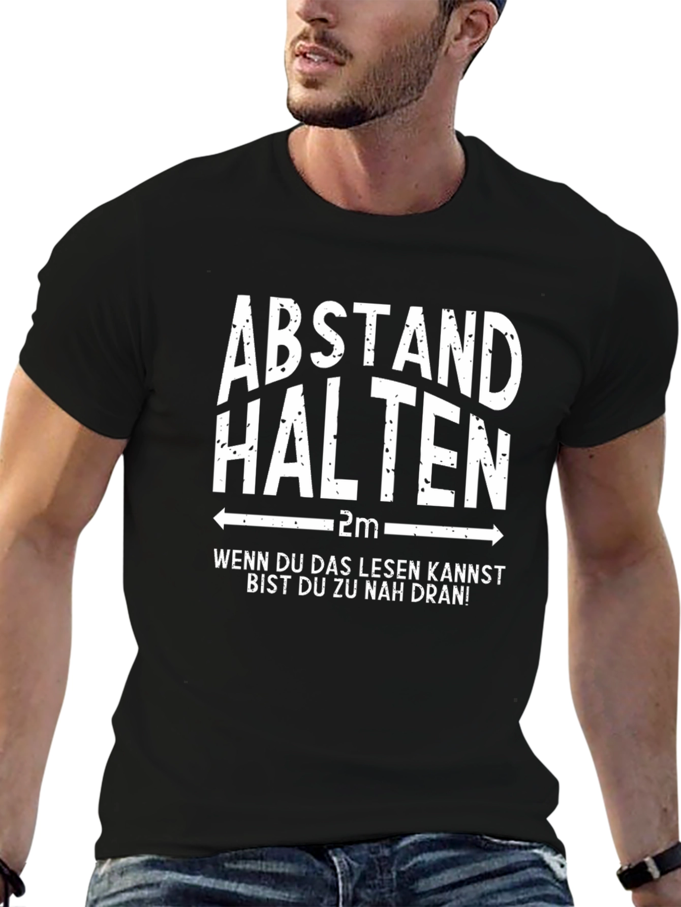 Abstand Halten T-Shirt: Social Distance Humor