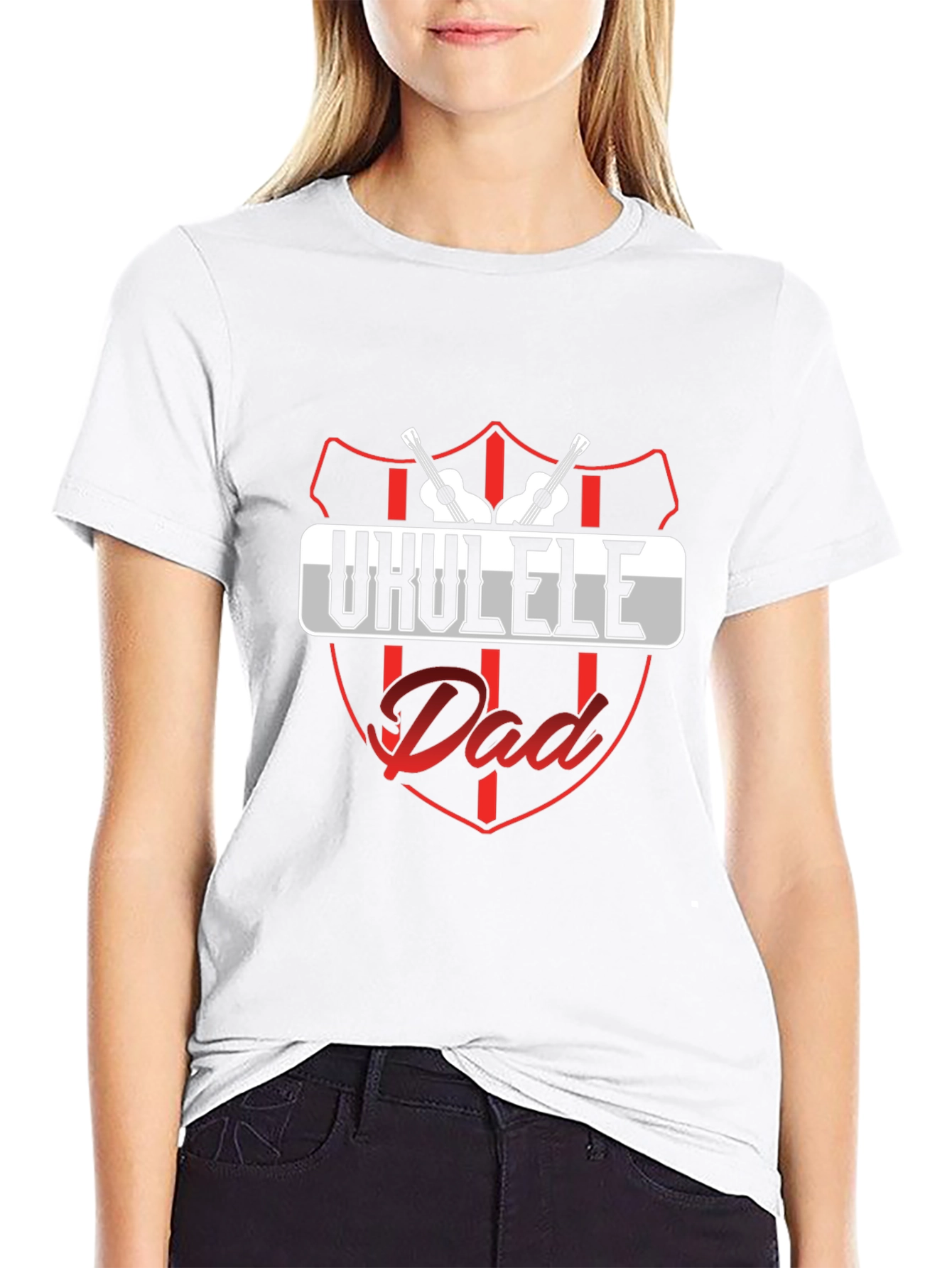 Ukulele Dad Graphic Tee - Musician Fathers Day T-Shirt