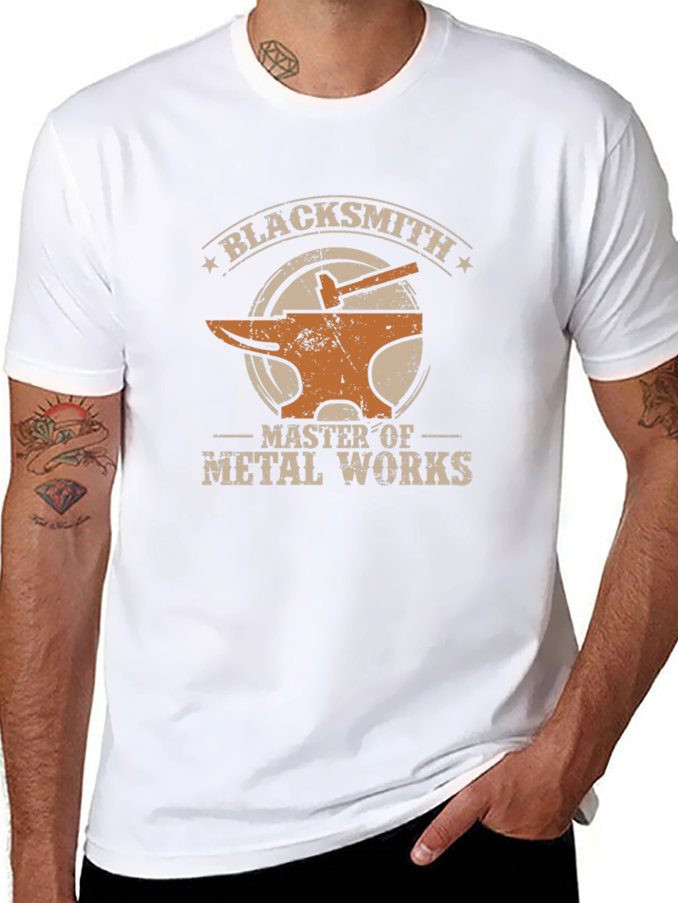 Blacksmith Master of Metal Works Graphic T-Shirt