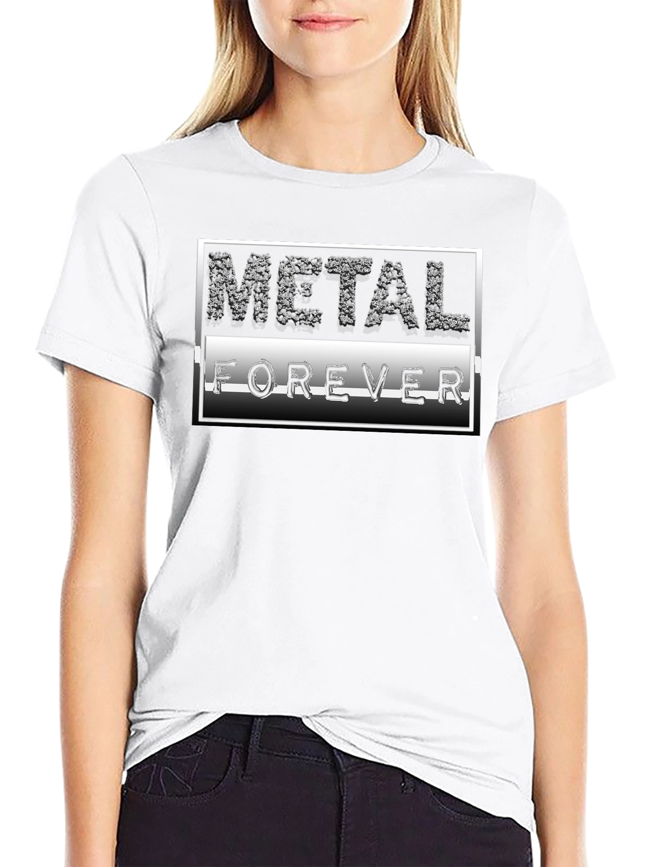Metal Forever Graphic Black T-Shirt