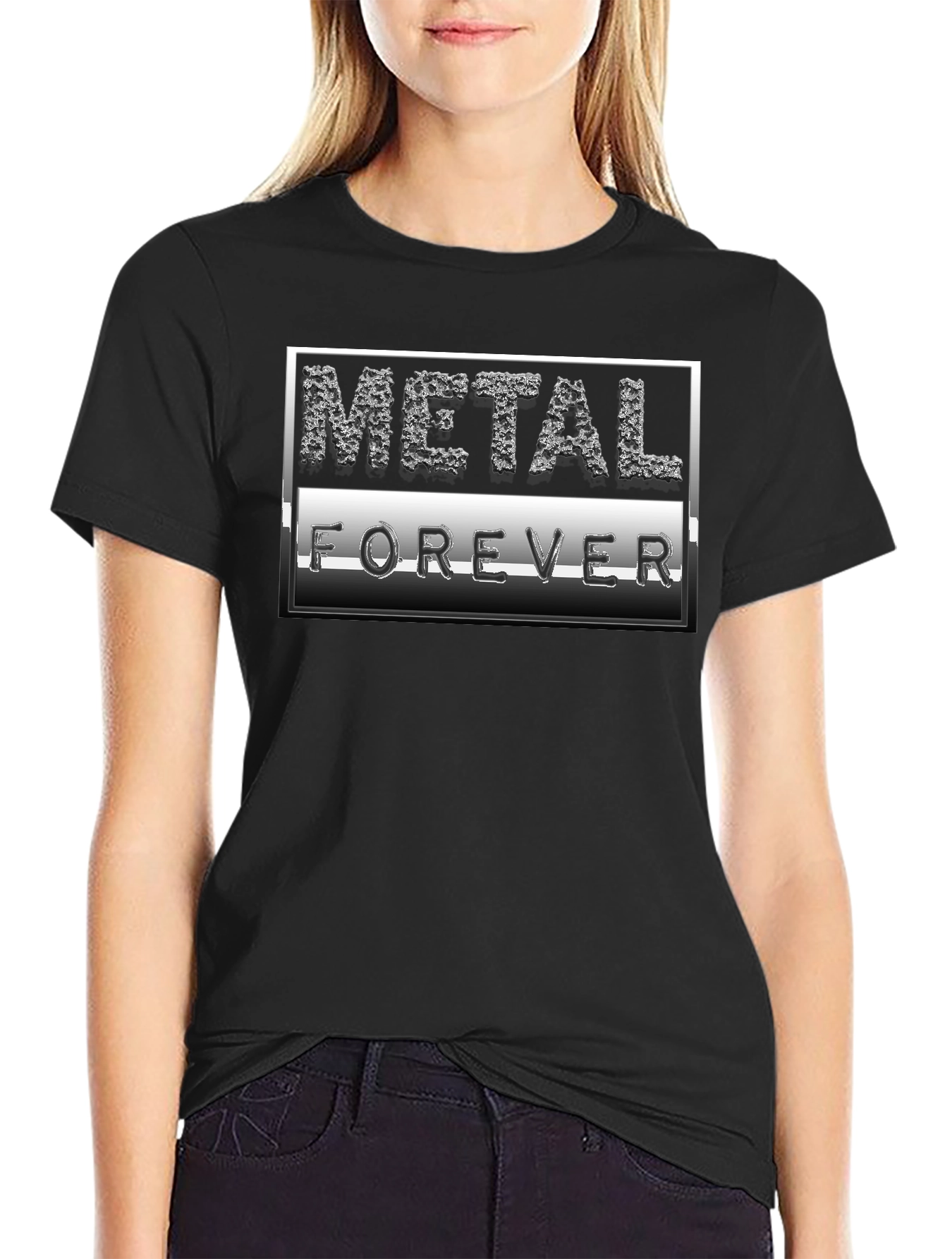 Metal Forever Graphic Black T-Shirt