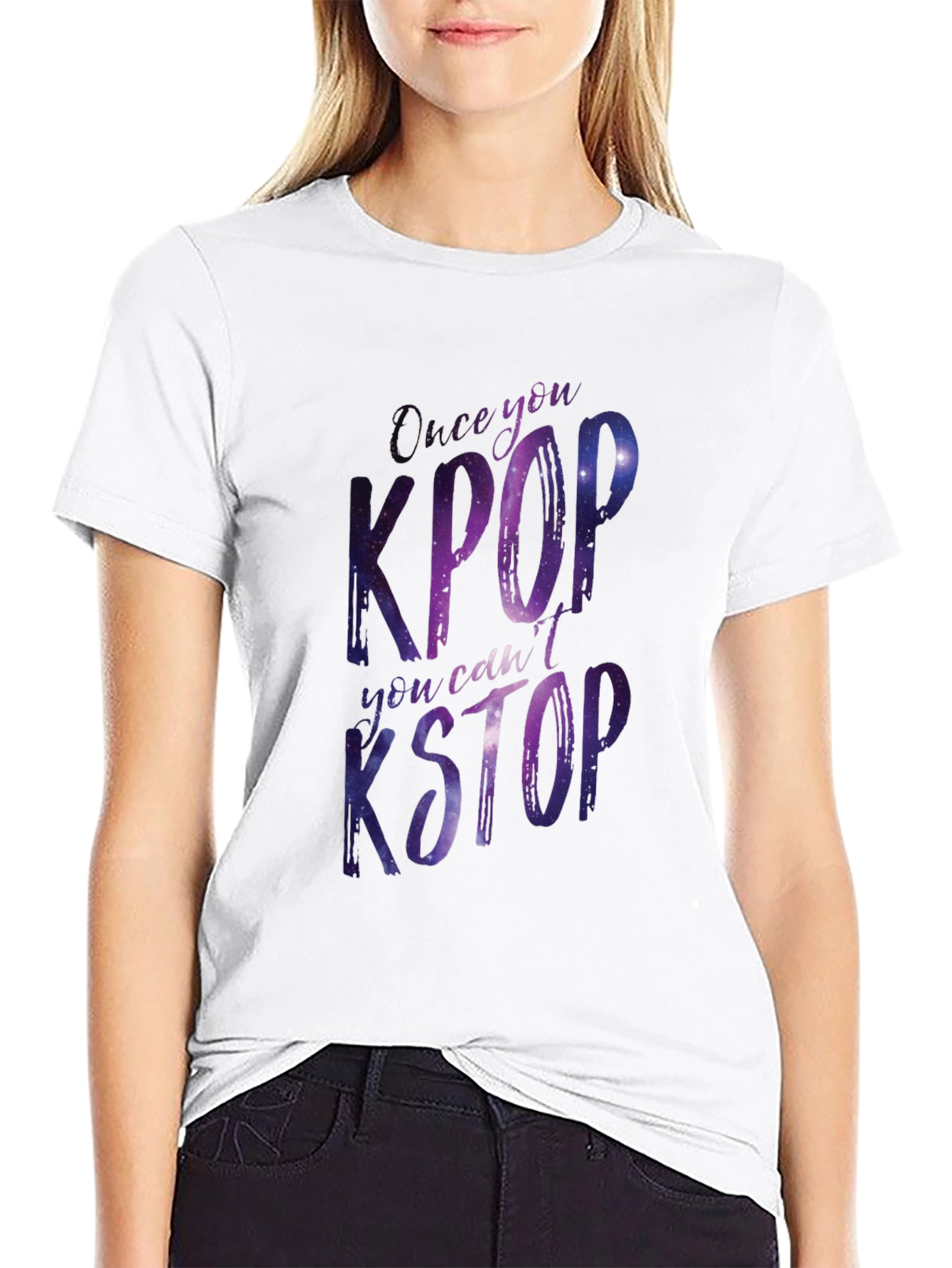Kpop T-Shirt - Once You Kpop You Cant Kstop