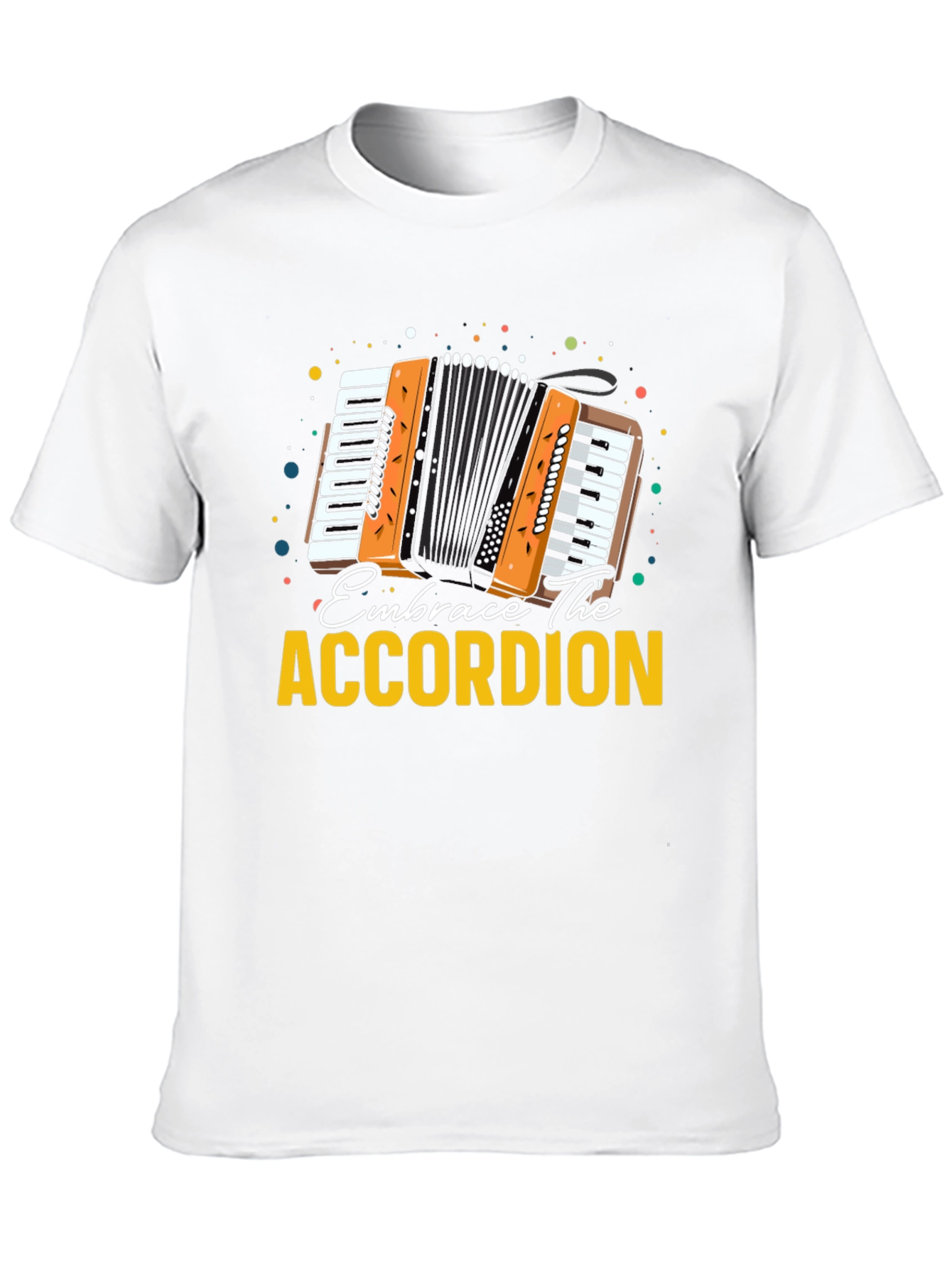 Embrace The Accordion Black Graphic Tee
