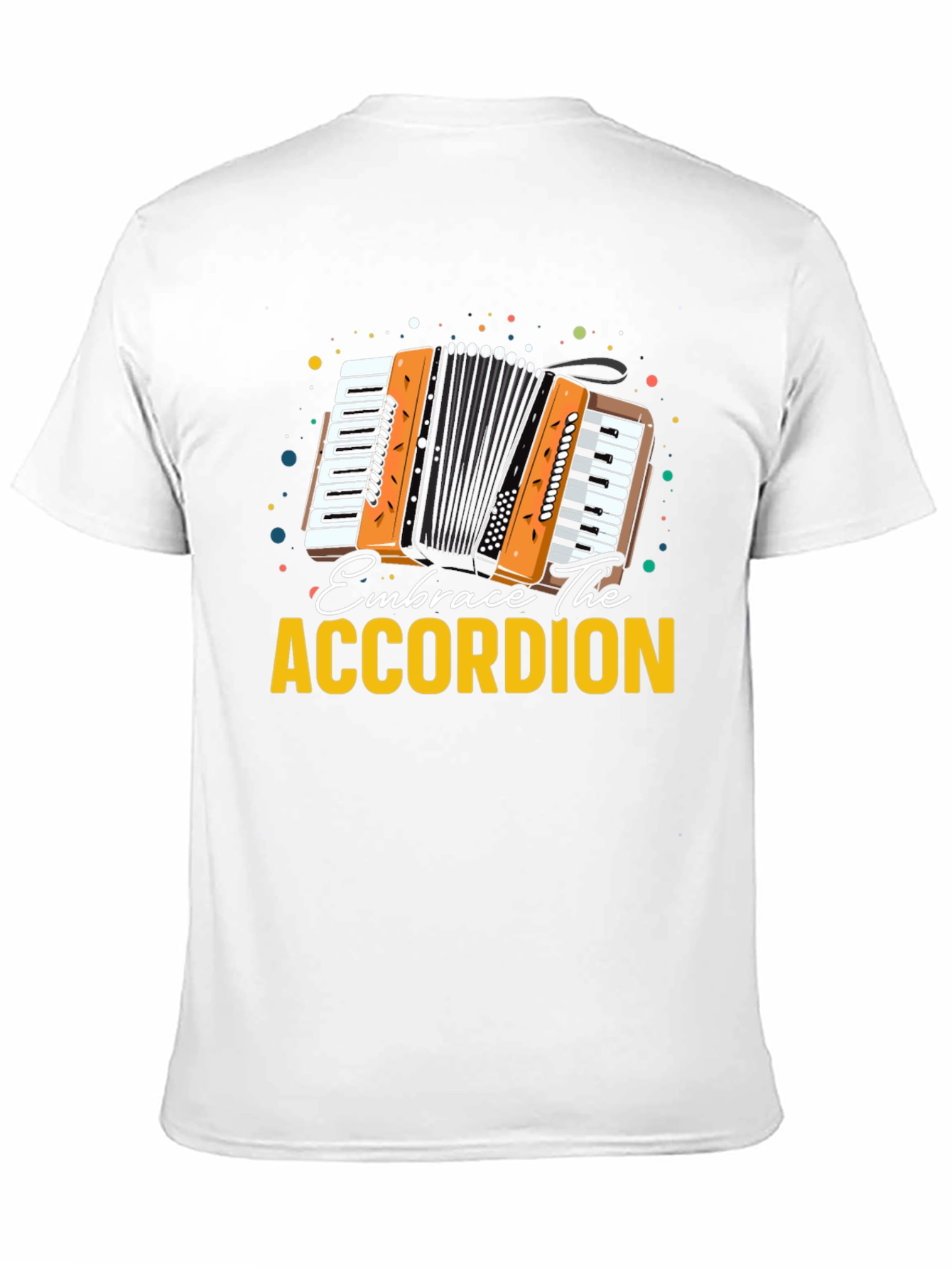 Embrace The Accordion Black Graphic Tee