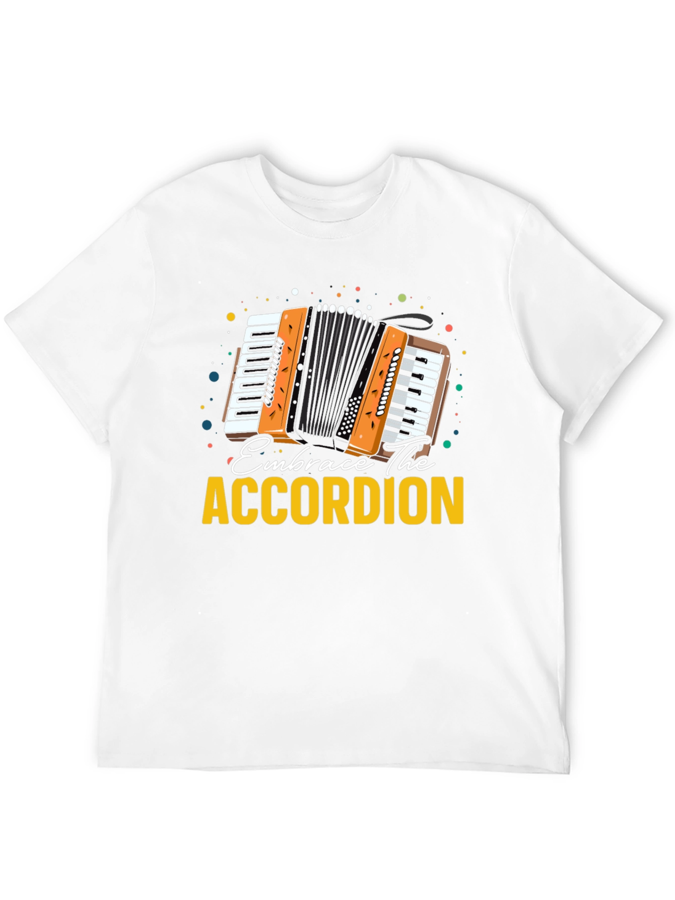 Embrace The Accordion Black Graphic Tee