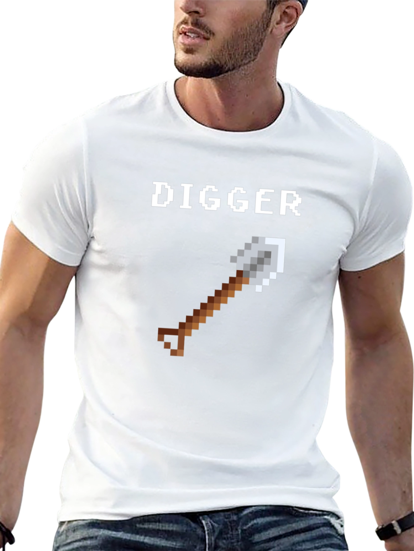 Pixel Digger T-Shirt - Retro Gaming Style