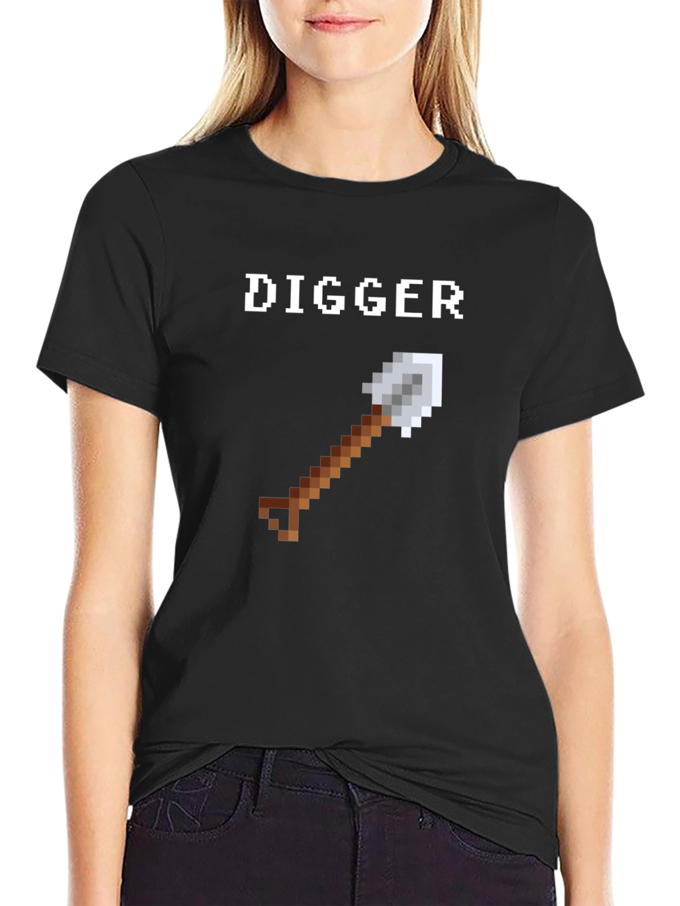 Pixel Digger T-Shirt - Retro Gaming Style