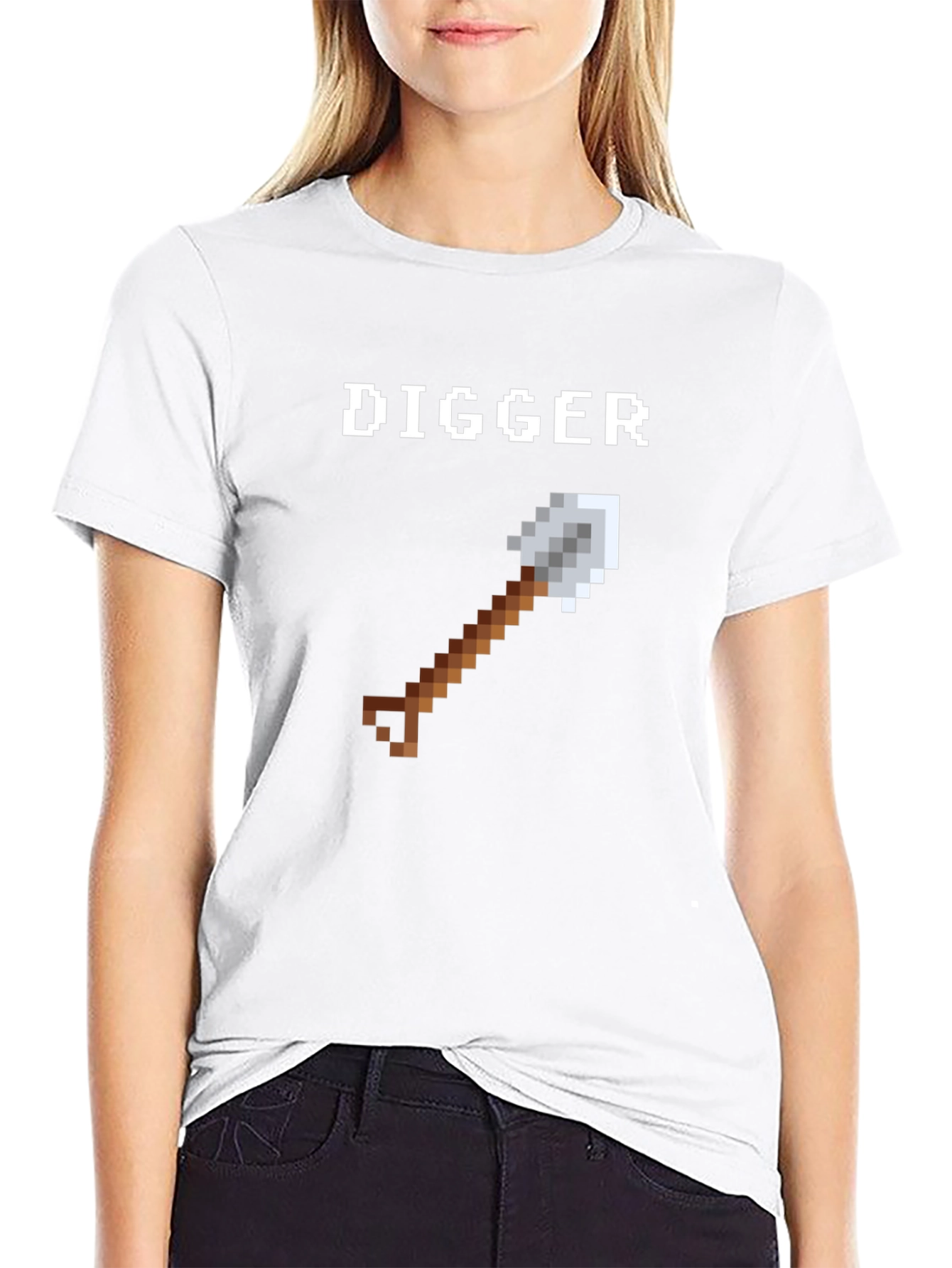 Pixel Digger T-Shirt - Retro Gaming Style