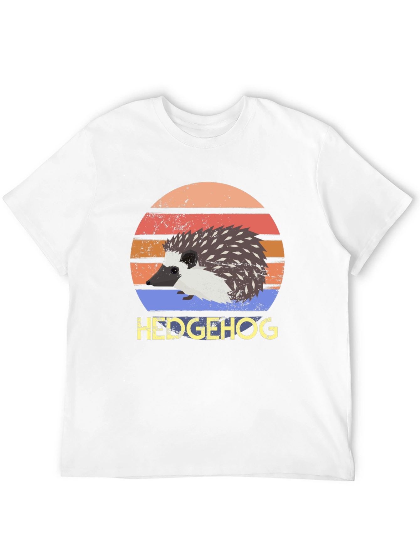 Hedgehog Retro Style T-Shirt - Cute Animal Tee