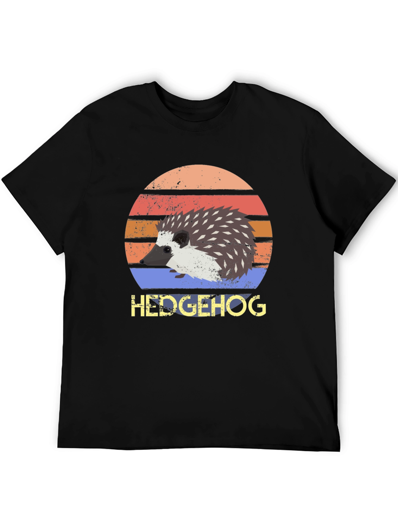 Hedgehog Retro Style T-Shirt - Cute Animal Tee