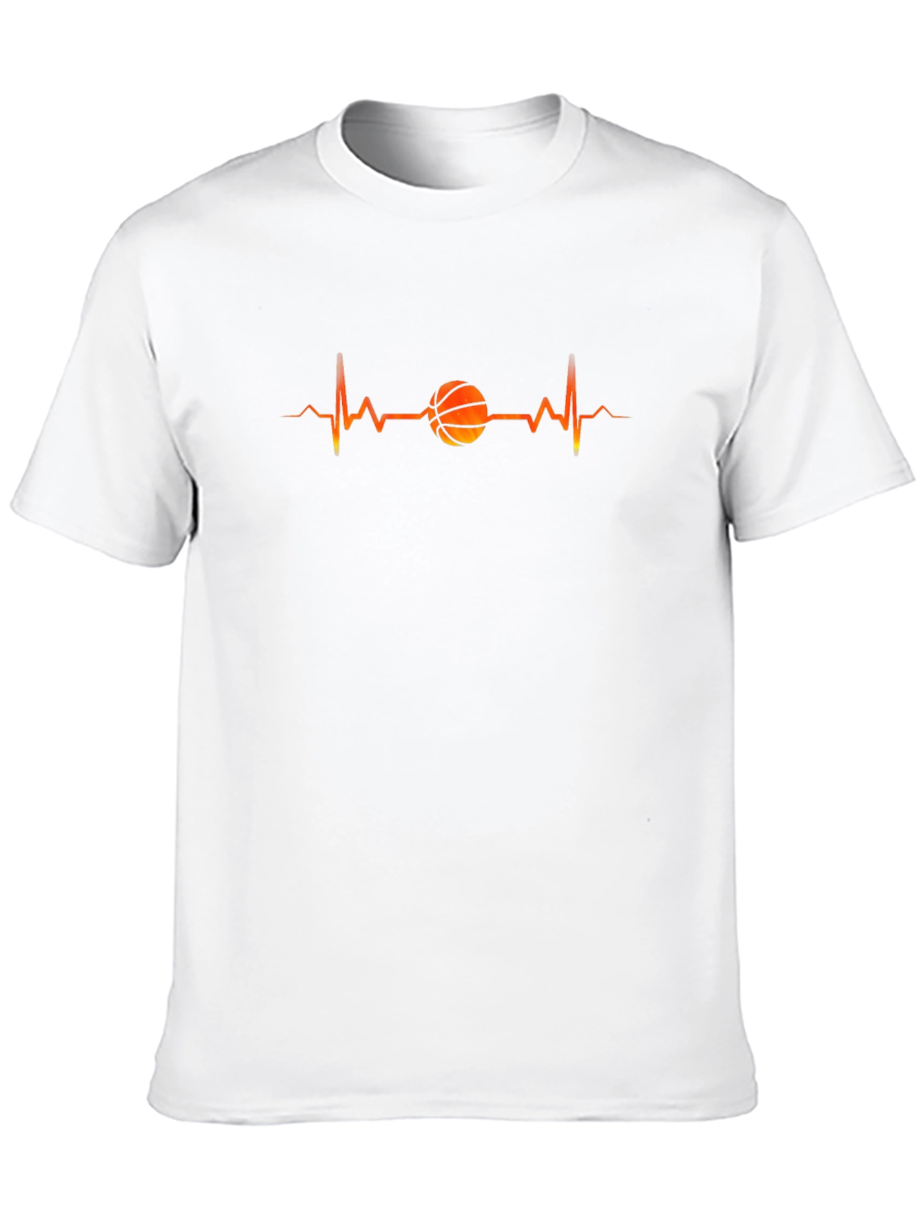 Basketball Heartbeat T-Shirt - Stylish Graphic Tee