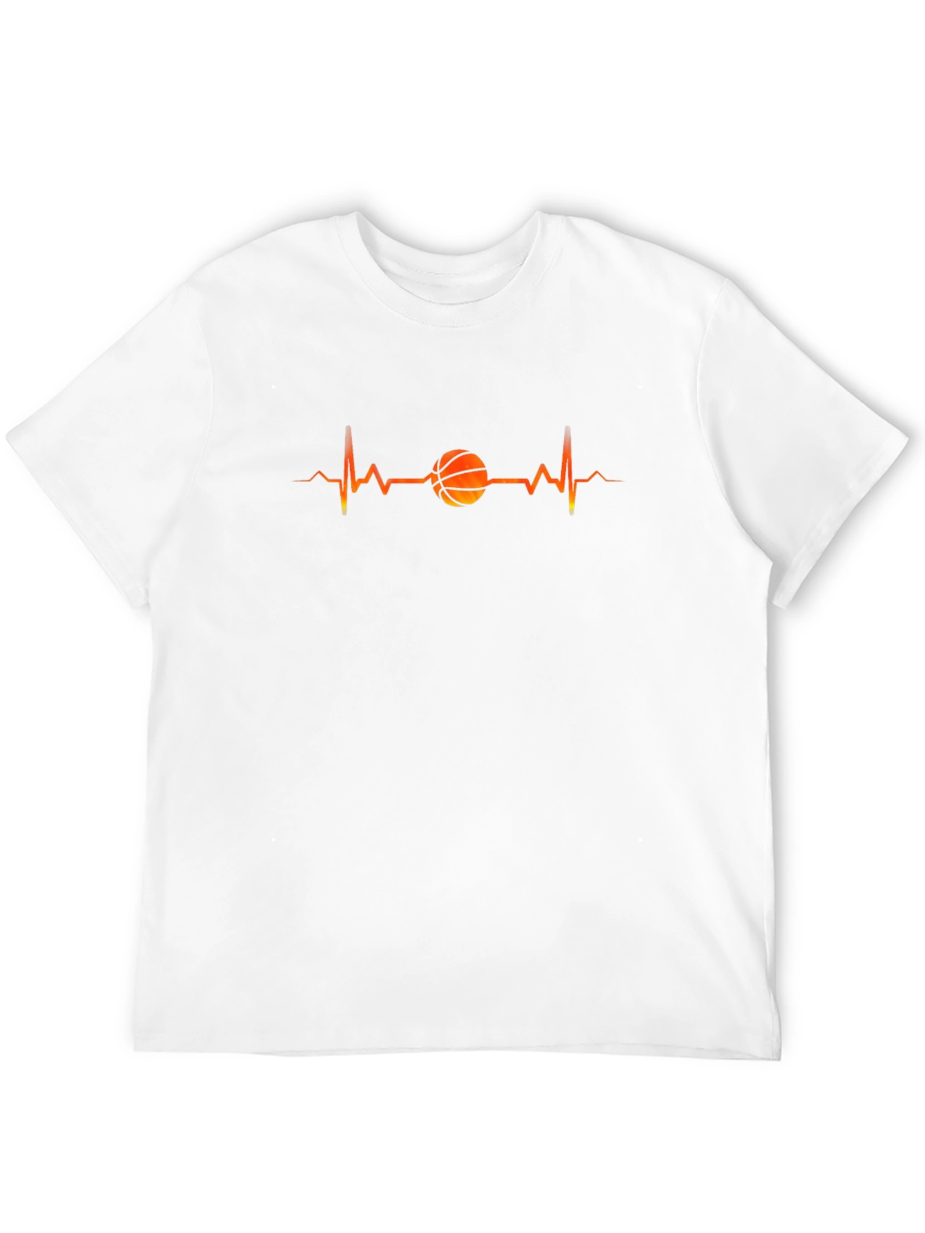 Basketball Heartbeat T-Shirt - Stylish Graphic Tee