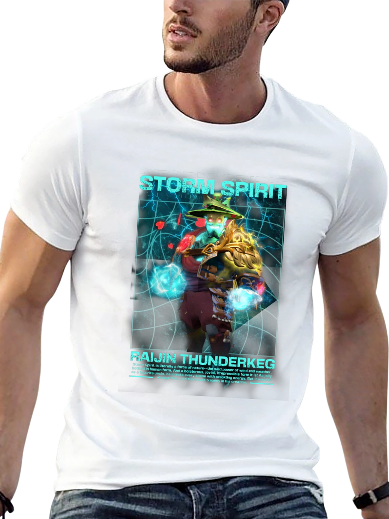 Storm Spirit Raijin Thunderkeg Graphic T-Shirt