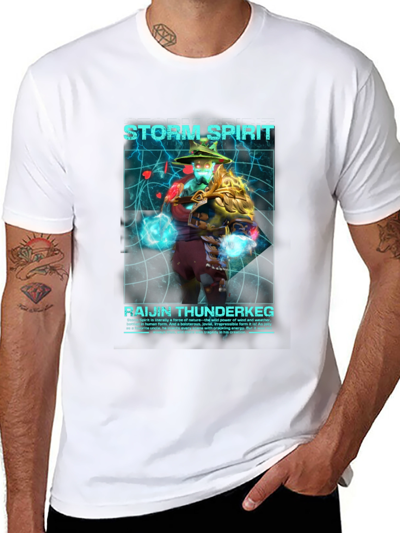 Storm Spirit Raijin Thunderkeg Graphic T-Shirt