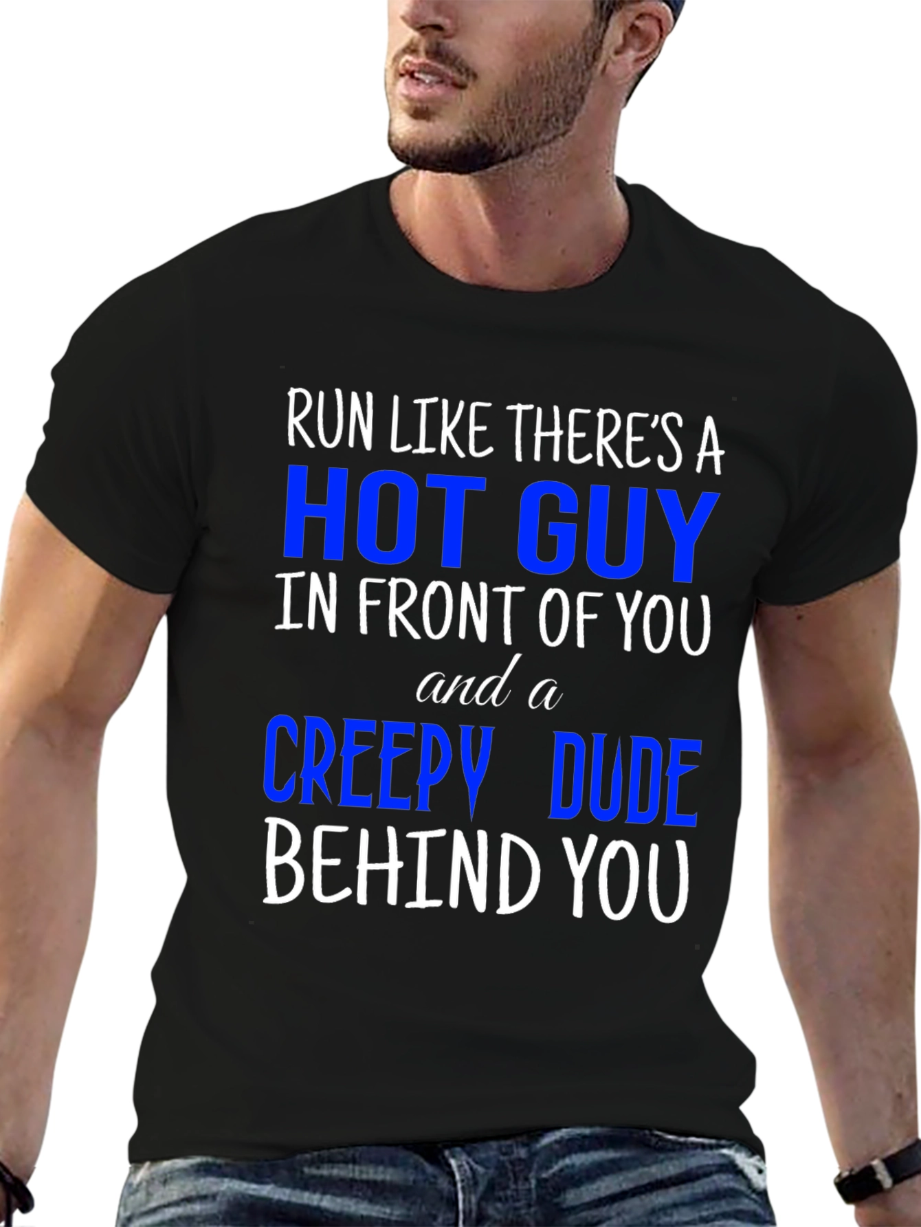 Run Like Theres A Hot Guy T-Shirt