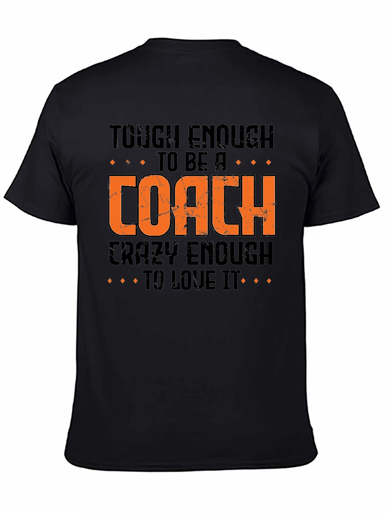 Tough Enough Coach Graphic Tee - Black