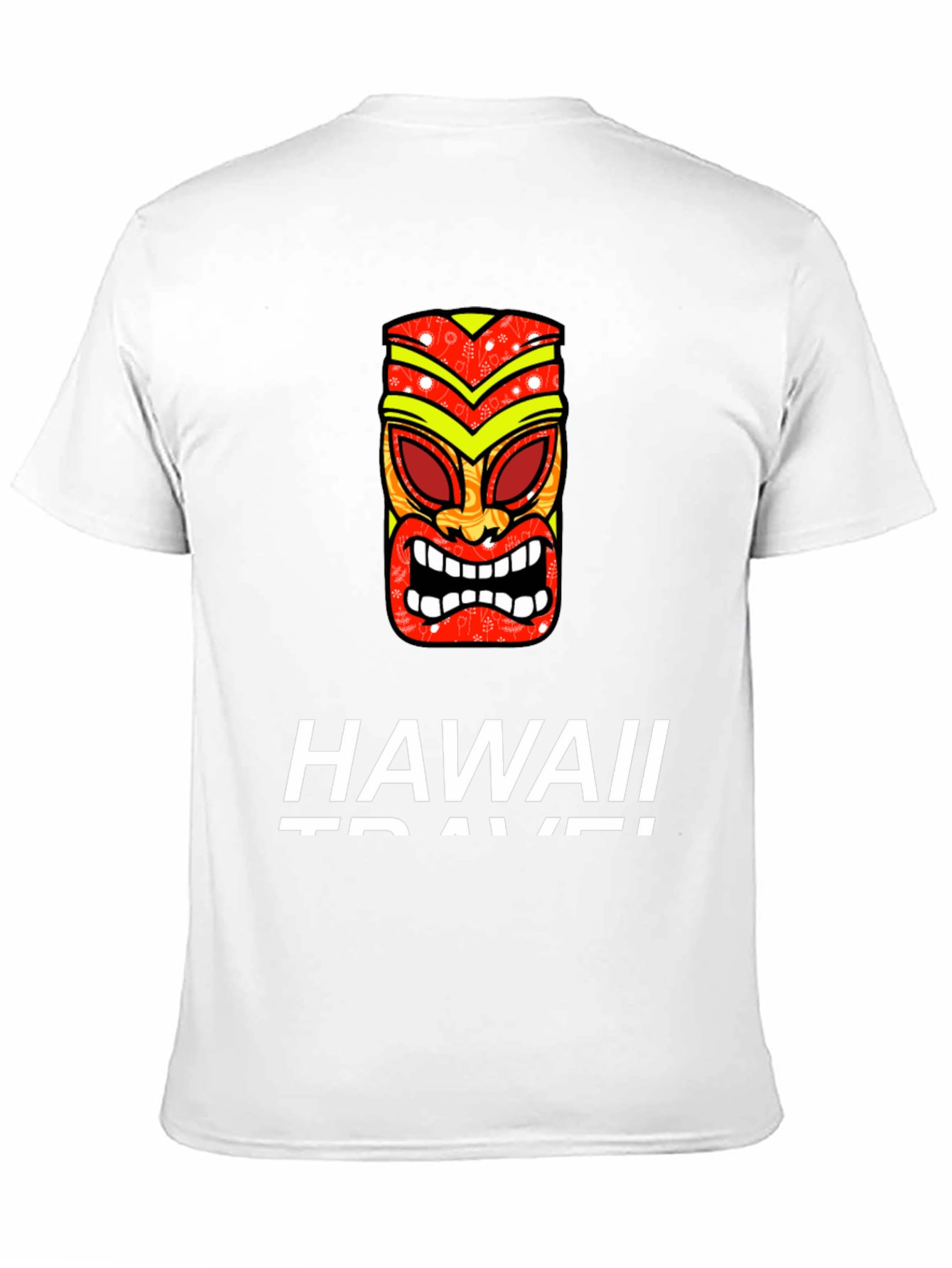 Hawaii Tiki Mask Graphic T-Shirt