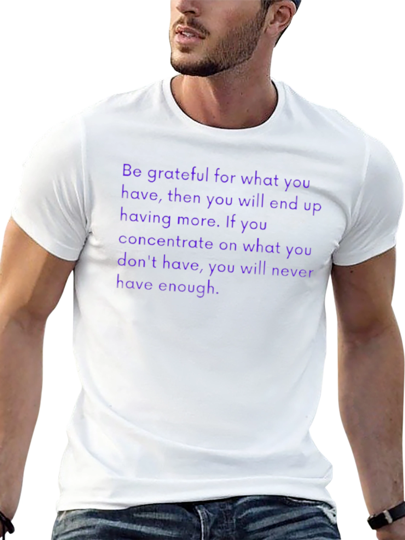 Grateful T-Shirt - Motivational Saying - Be Thankful