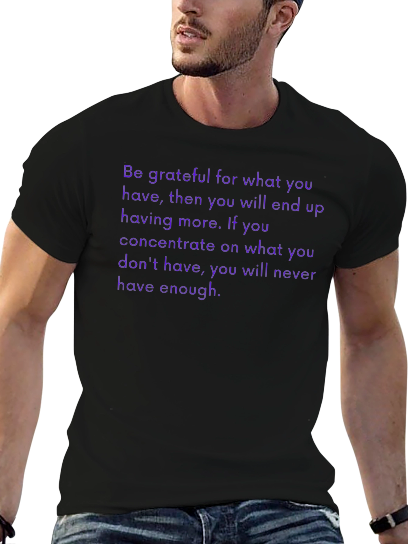 Grateful T-Shirt - Motivational Saying - Be Thankful