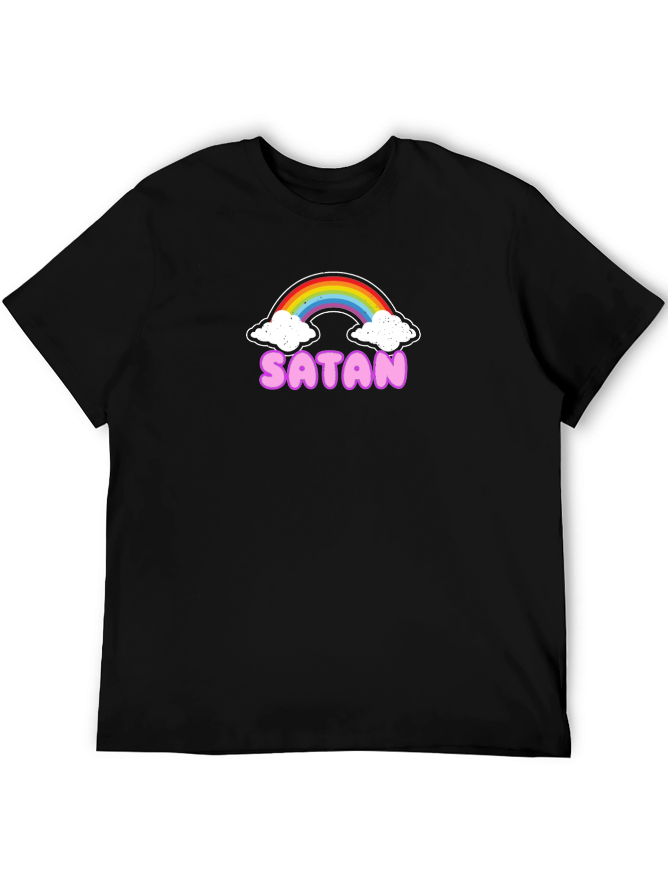 Rainbow Satan Graphic Tee - Black