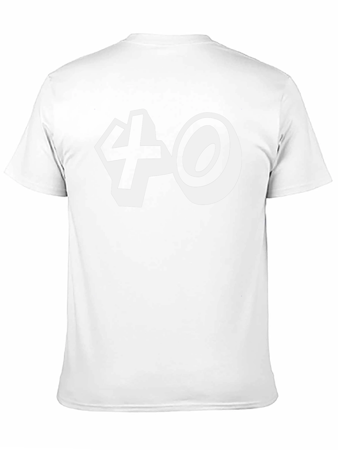 Funny 40th Birthday T-Shirt - White Graphic on Black