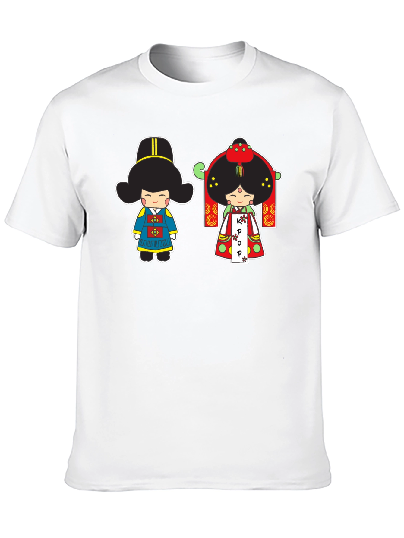 Korean K-Pop Dolls Black T-Shirt