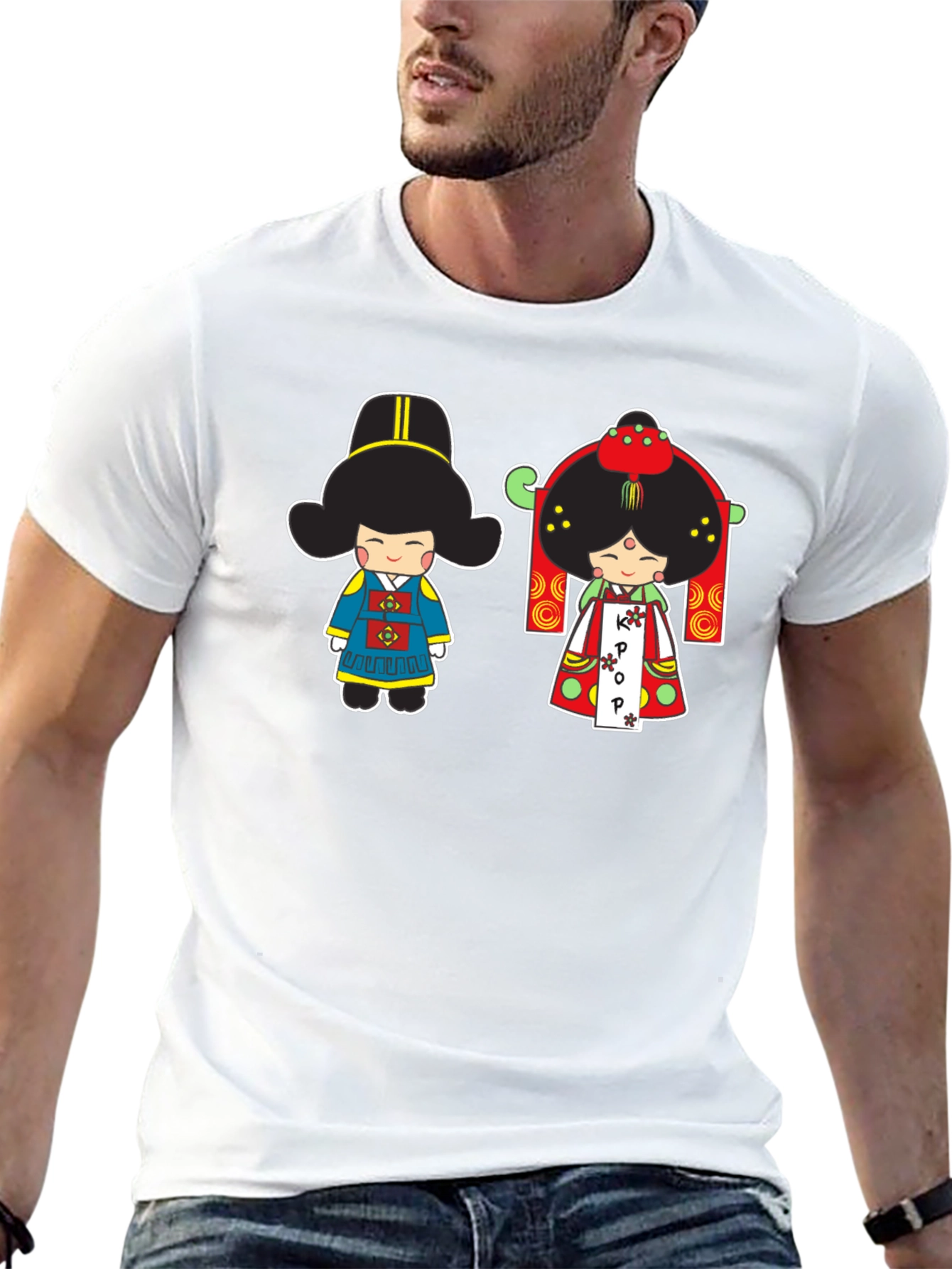 Korean K-Pop Dolls Black T-Shirt