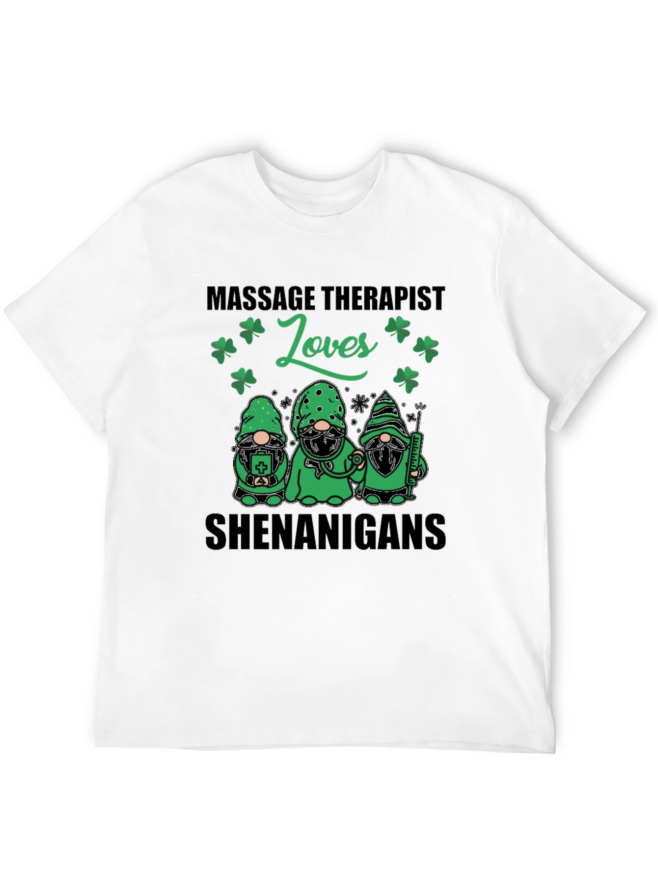 Massage Therapist Shamrock Shenanigans T-Shirt