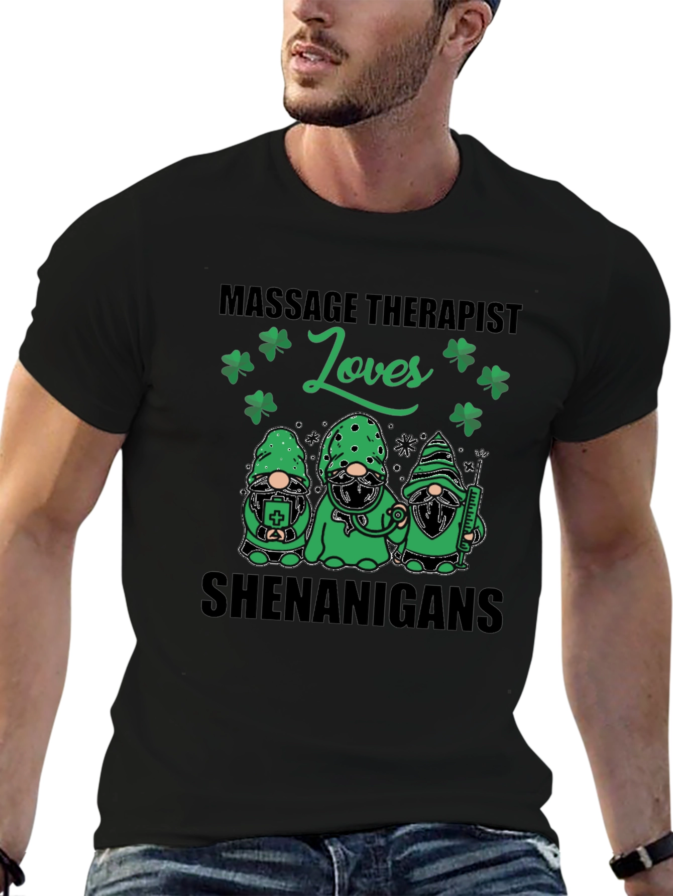 Massage Therapist Shamrock Shenanigans T-Shirt