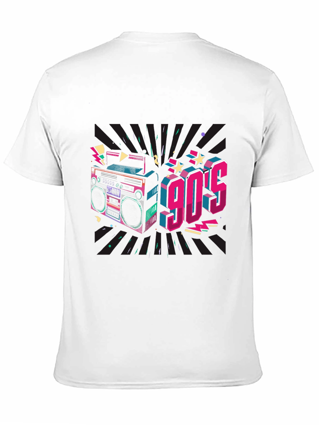 Retro 90s Boombox Graphic Tee