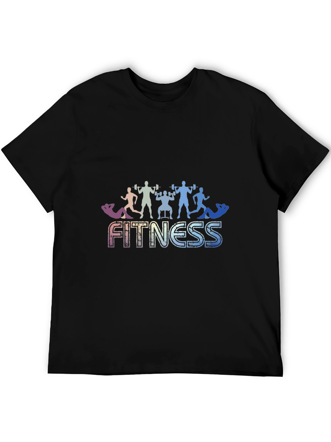 Fitness Graphic Black T-Shirt