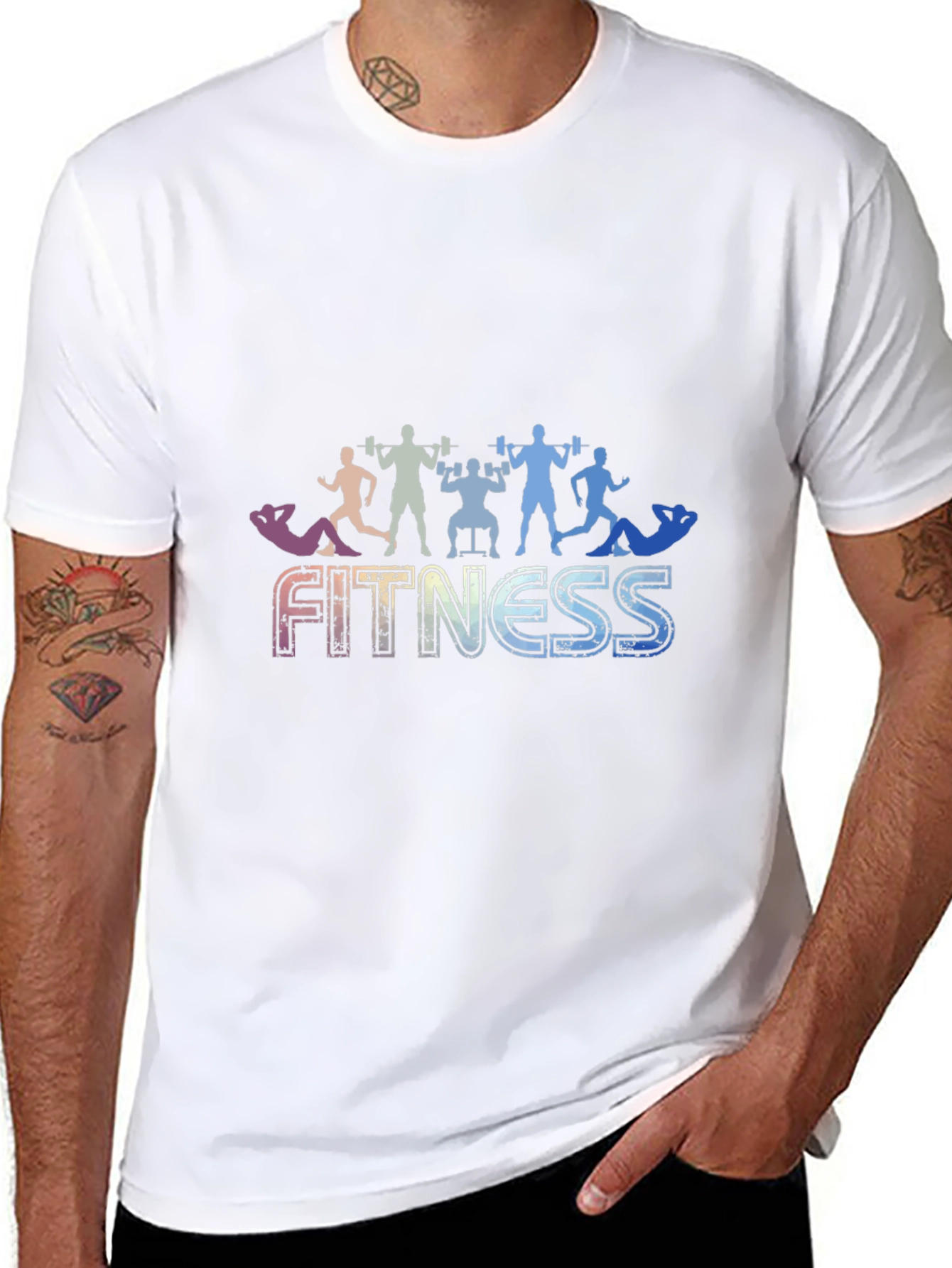 Fitness Graphic Black T-Shirt