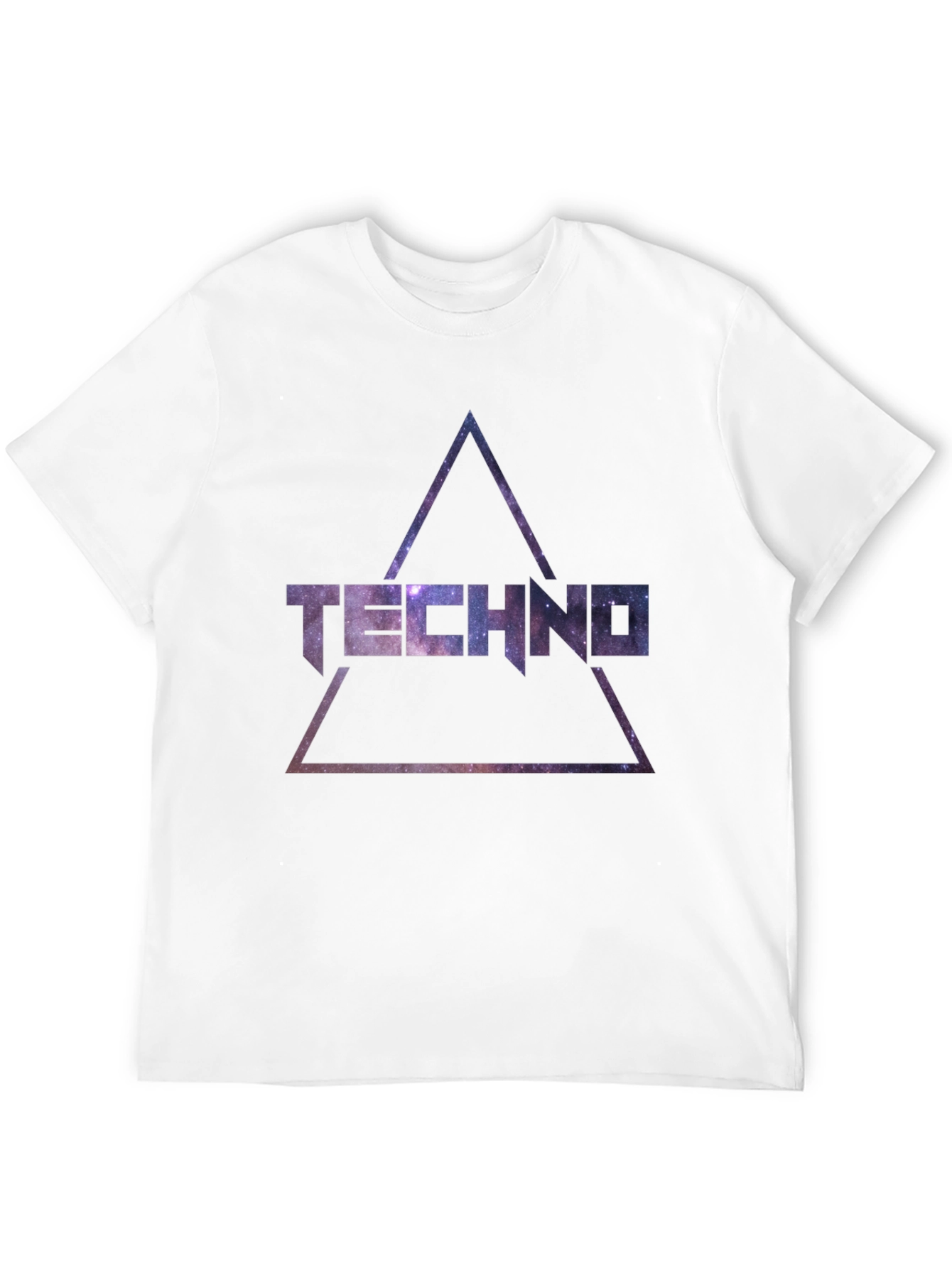 Techno Galaxy T-Shirt - Cosmic Triangle Design