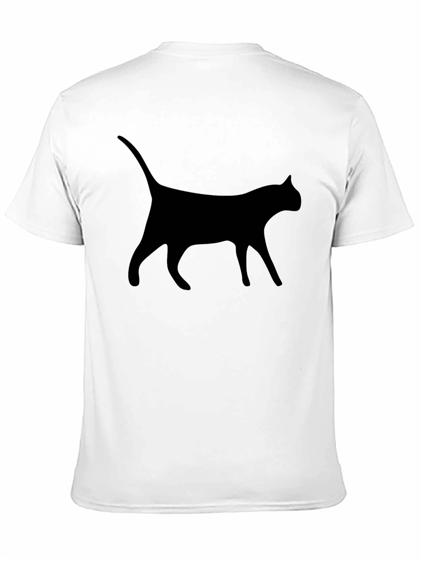 Cat Silhouette Black T-Shirt - Unisex