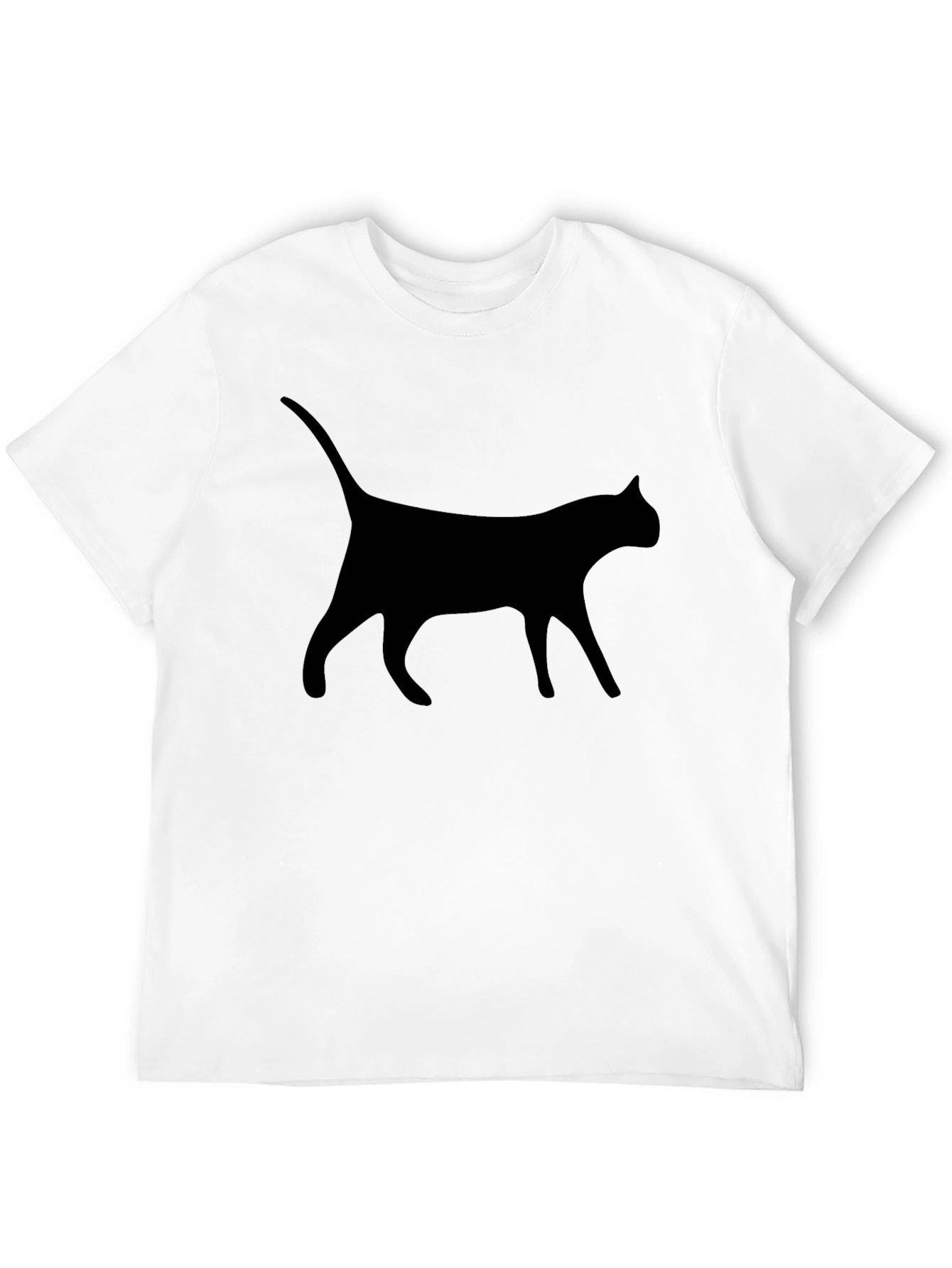 Cat Silhouette Black T-Shirt - Unisex