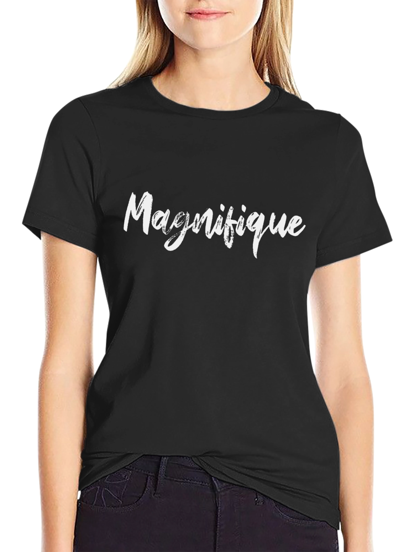 Magnifique T-Shirt - Stylish Black Tee