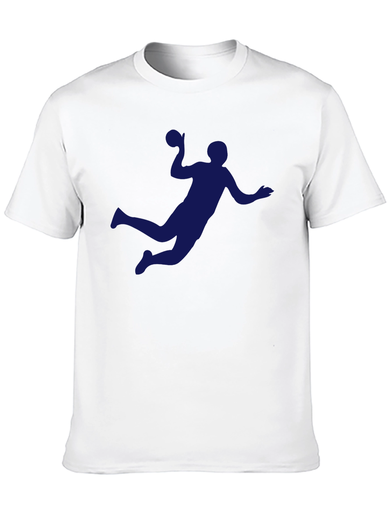 Handball Player Graphic Tee - Sporty Black T-Shirt