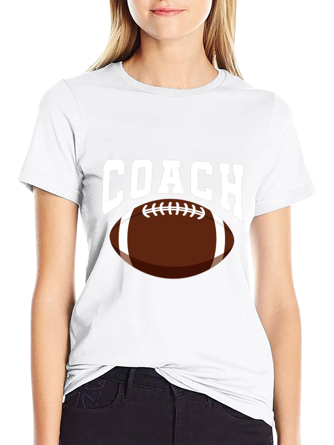 Coach Football Graphic T-Shirt