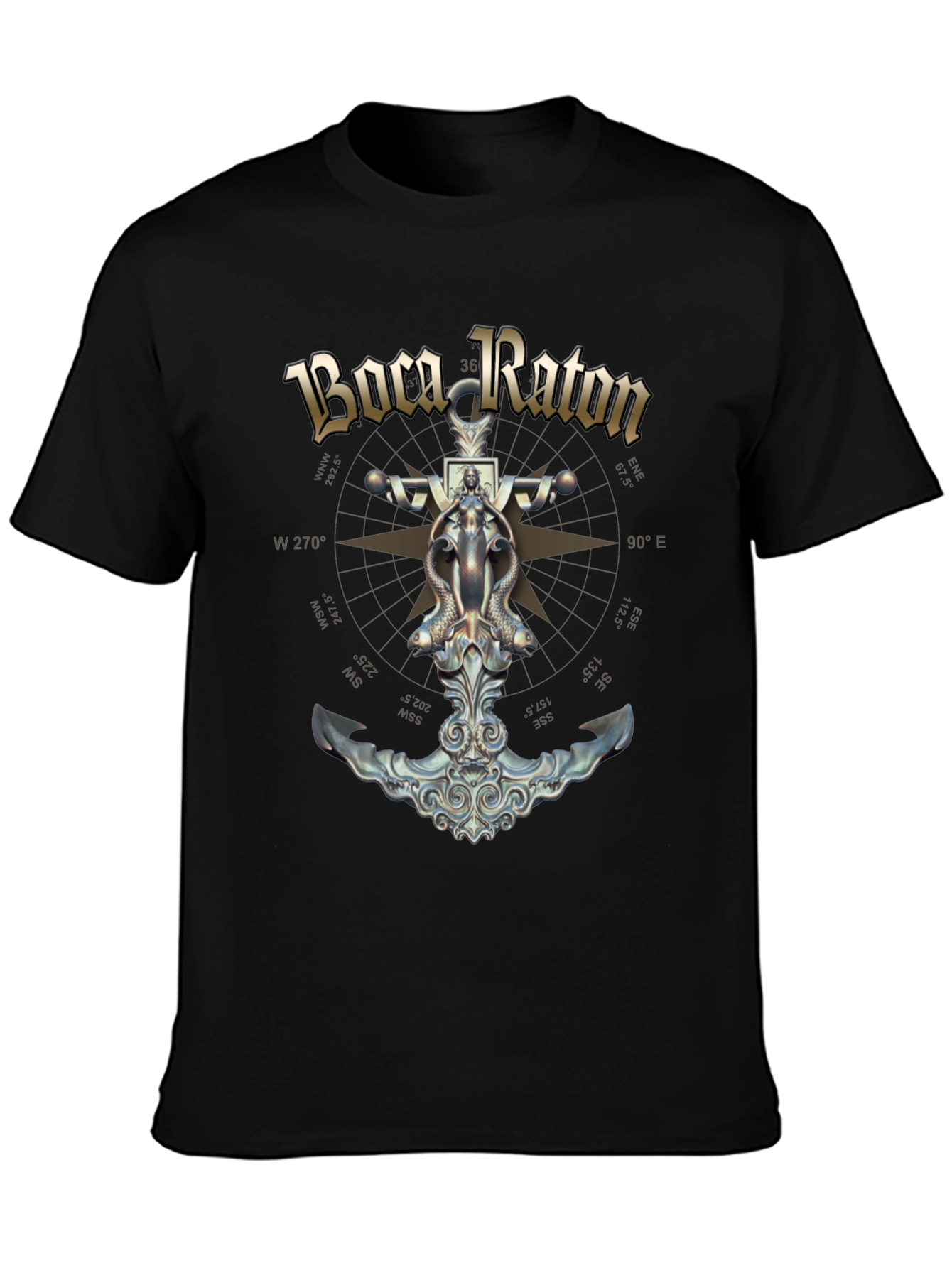 Boca Raton Compass Graphic T-Shirt