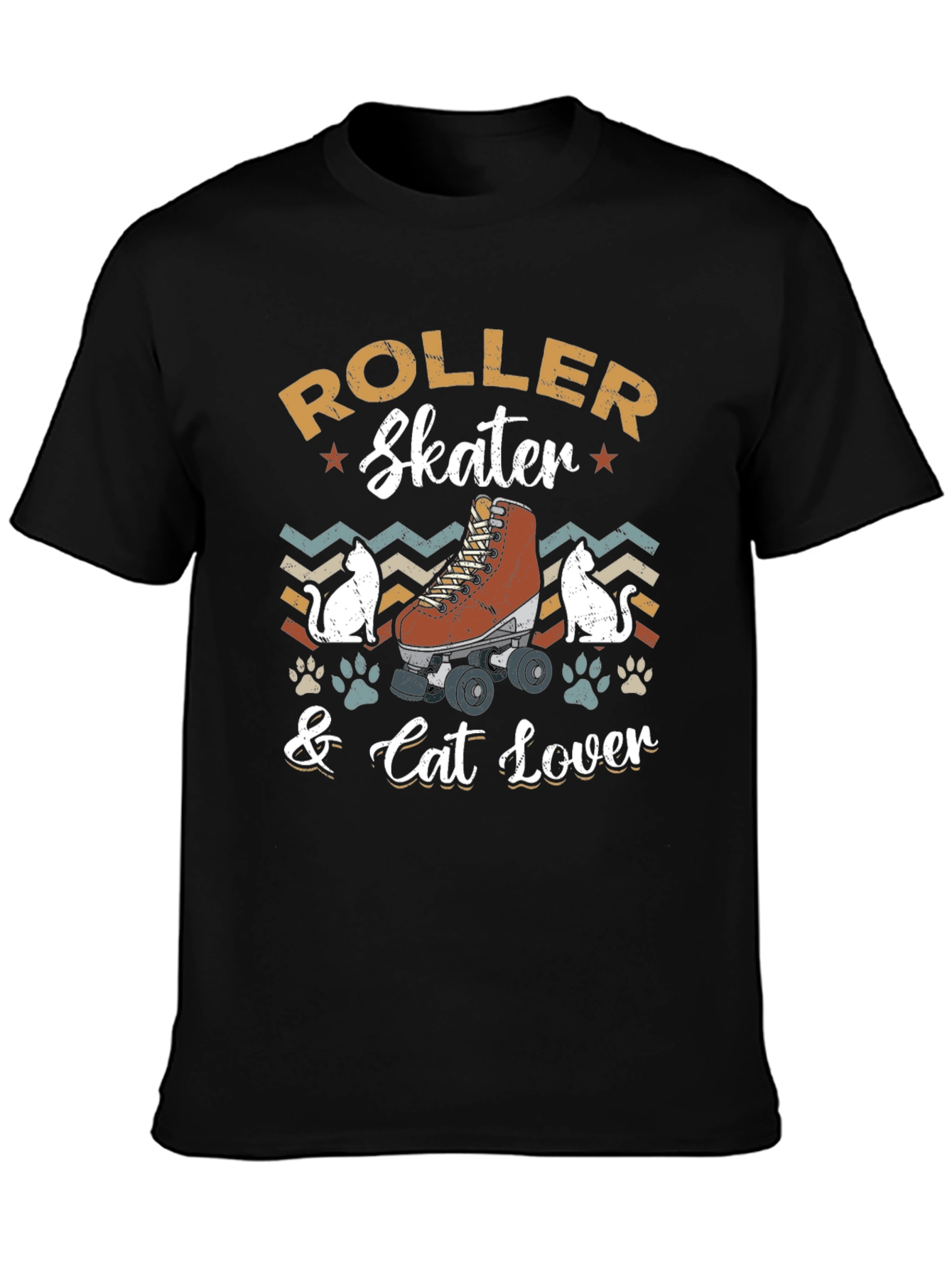 Roller Skater & Cat Lover T-Shirt