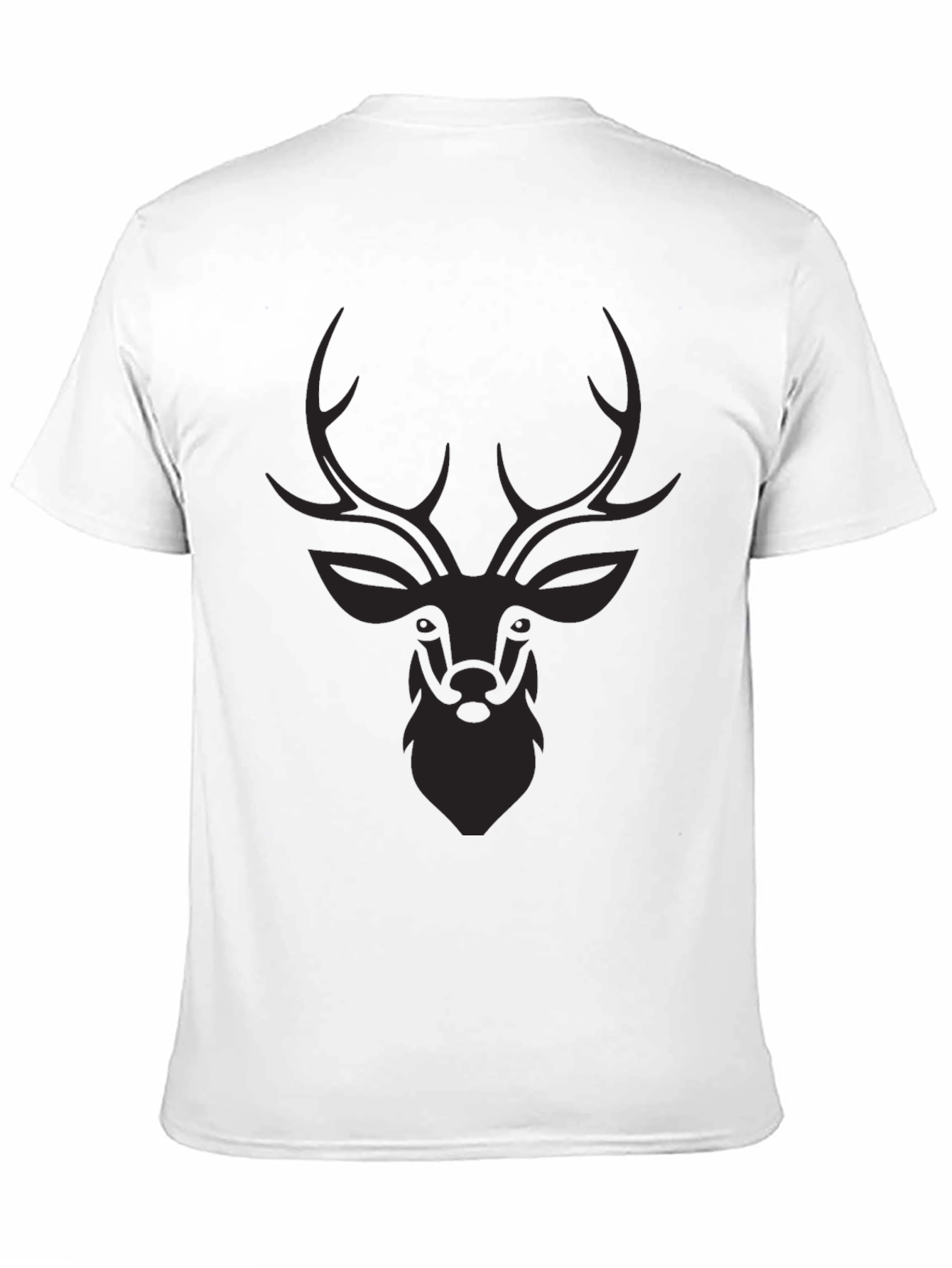 Mens Black Deer Graphic Tee - Stylish Casual Wear