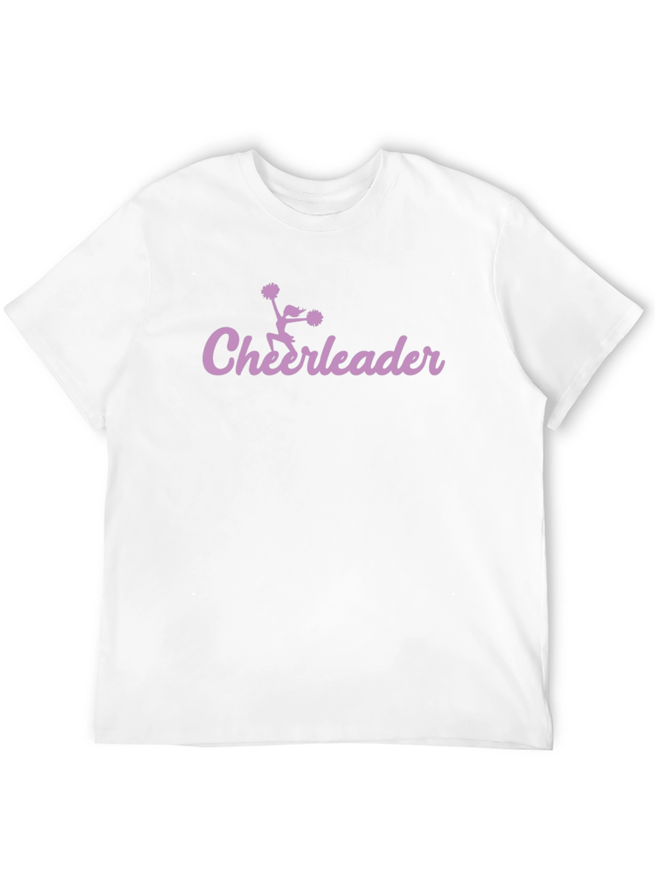 Cheerleader Graphic Tee - Black Cotton T-Shirt