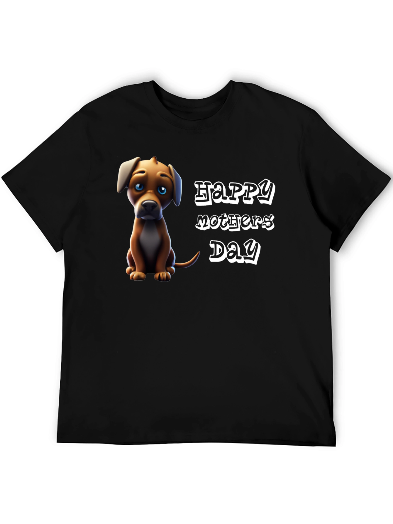 Happy Mothers Day Dog Graphic T-Shirt