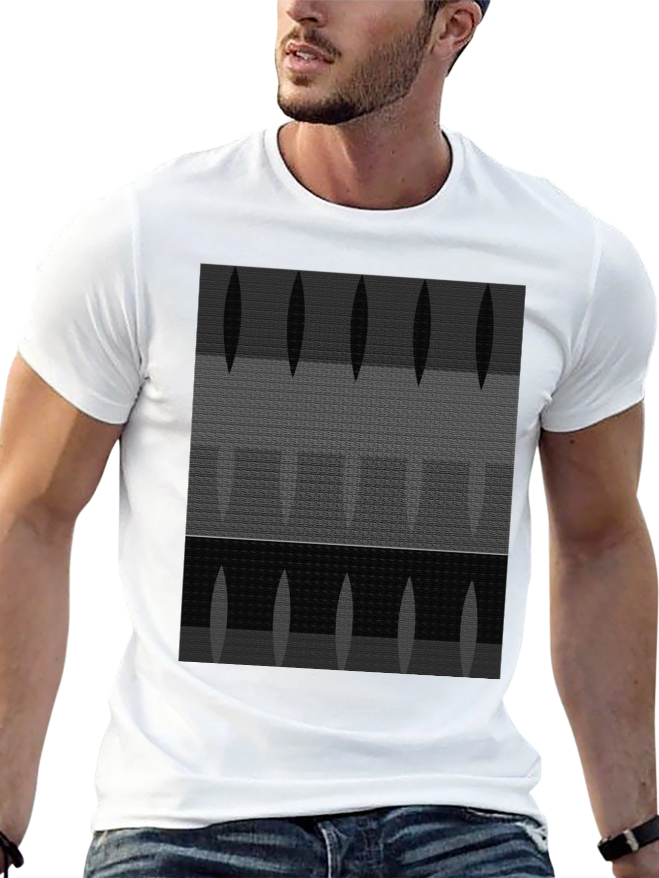 Abstract Pattern Graphic T-Shirt - Modern Art Tee