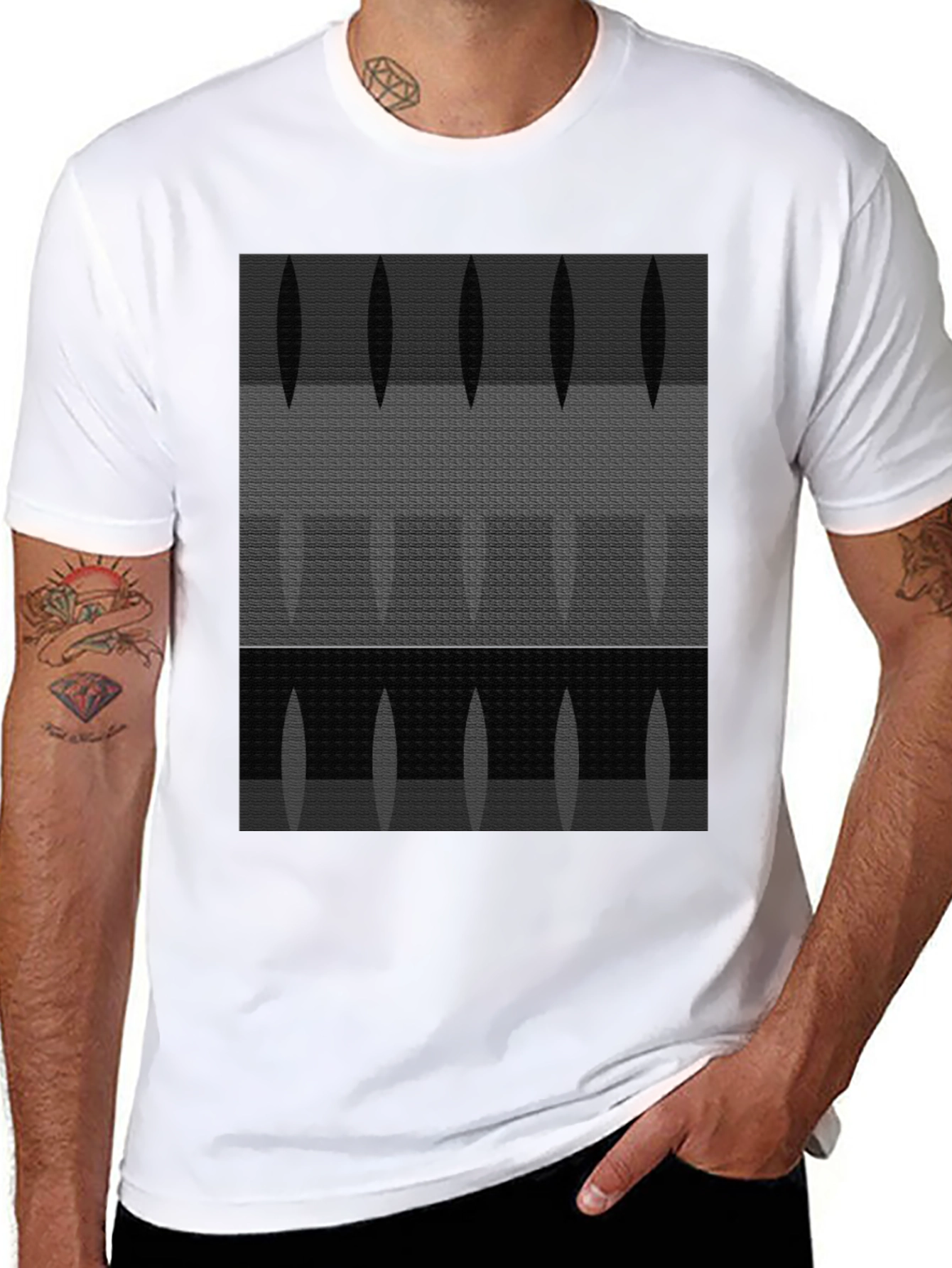 Abstract Pattern Graphic T-Shirt - Modern Art Tee
