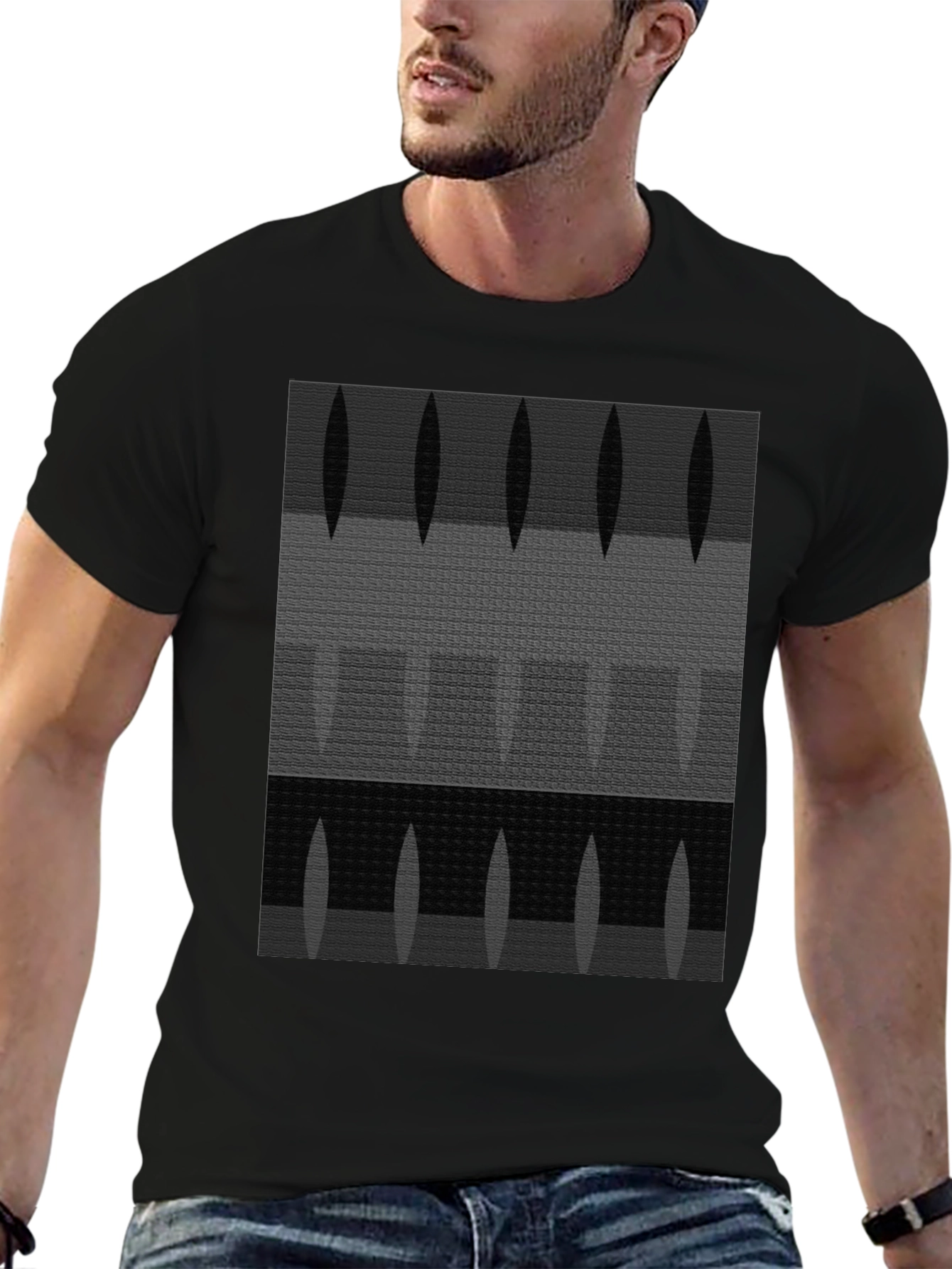 Abstract Pattern Graphic T-Shirt - Modern Art Tee