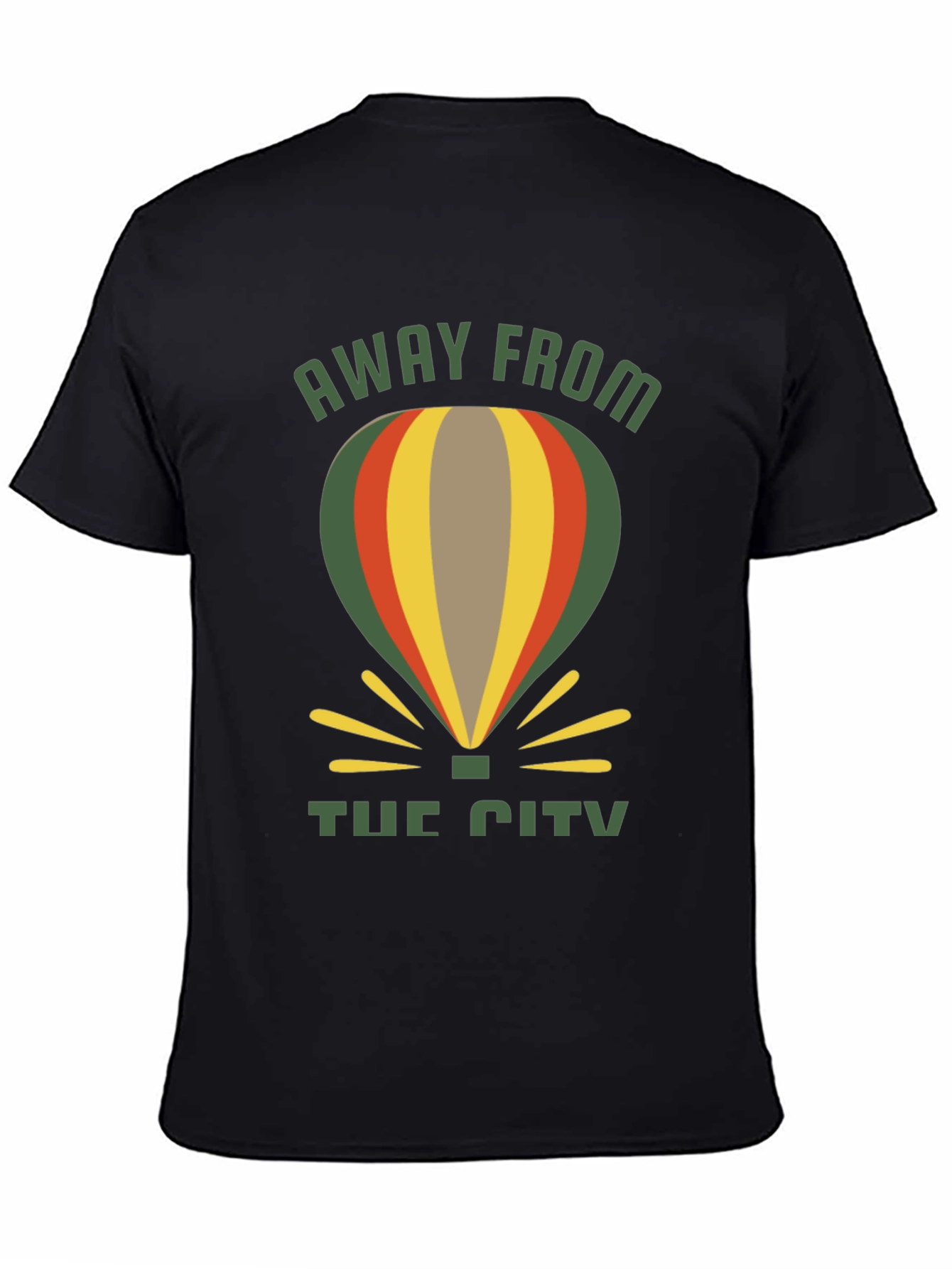 Away From The City Hot Air Balloon T-Shirt