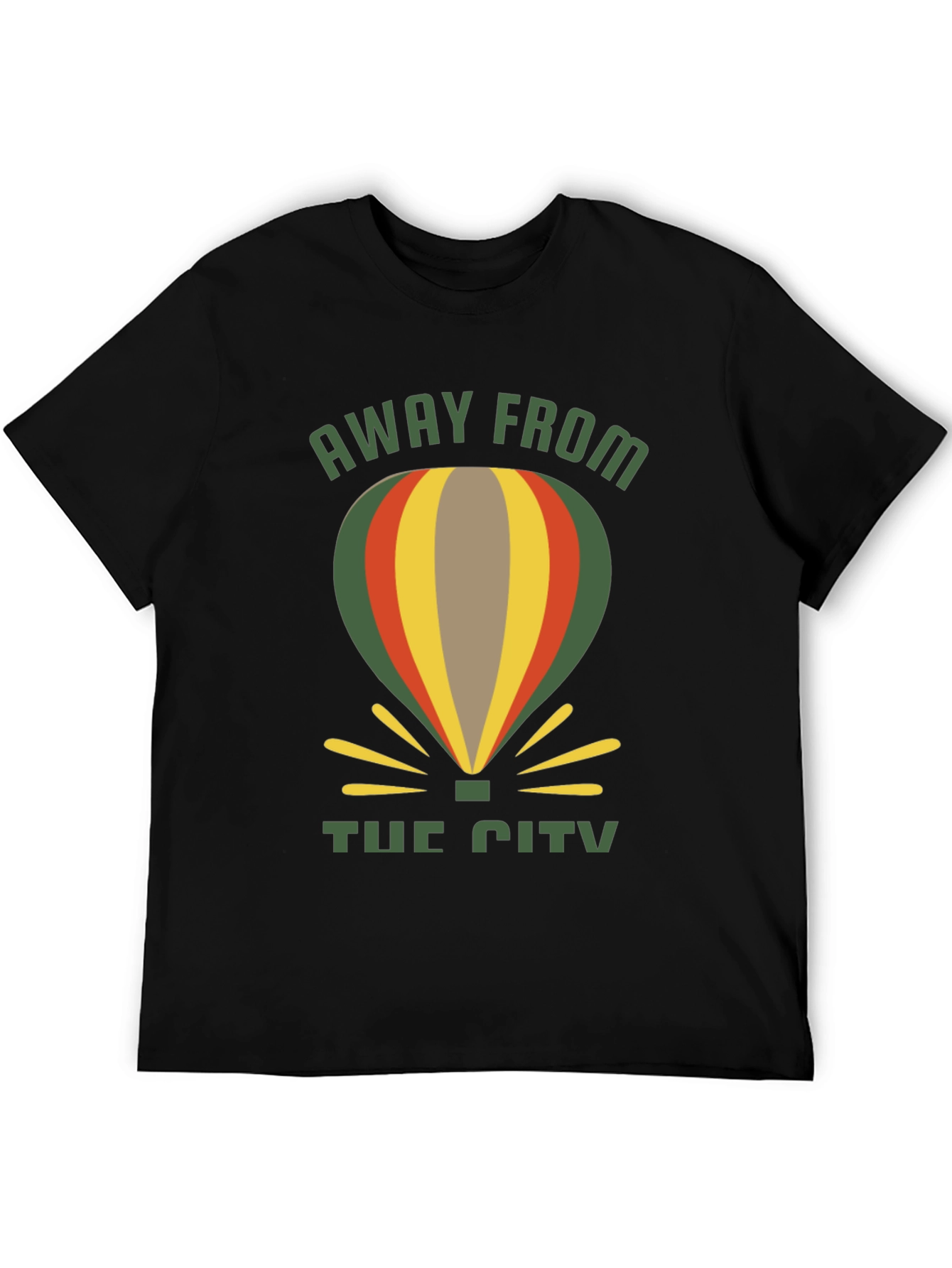Away From The City Hot Air Balloon T-Shirt