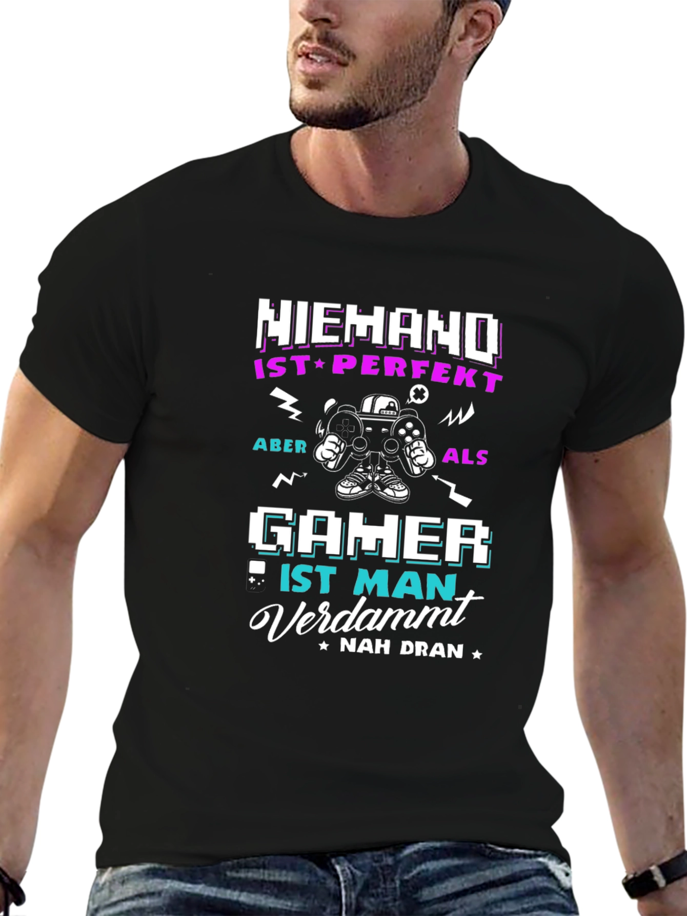 Gamer T-Shirt - Niemand Ist Perfekt