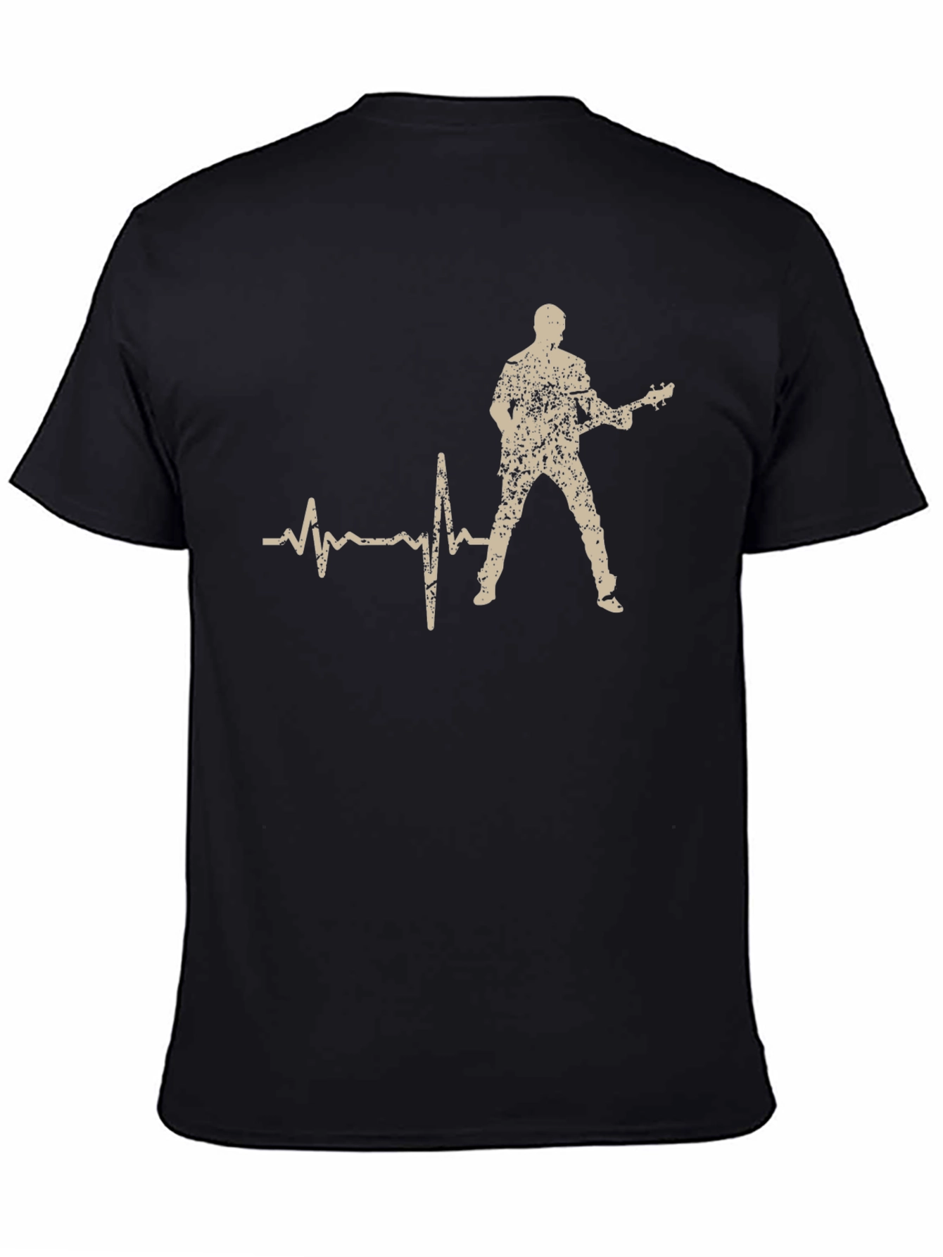 Guitarist Heartbeat T-Shirt - Rock and Roll Tee